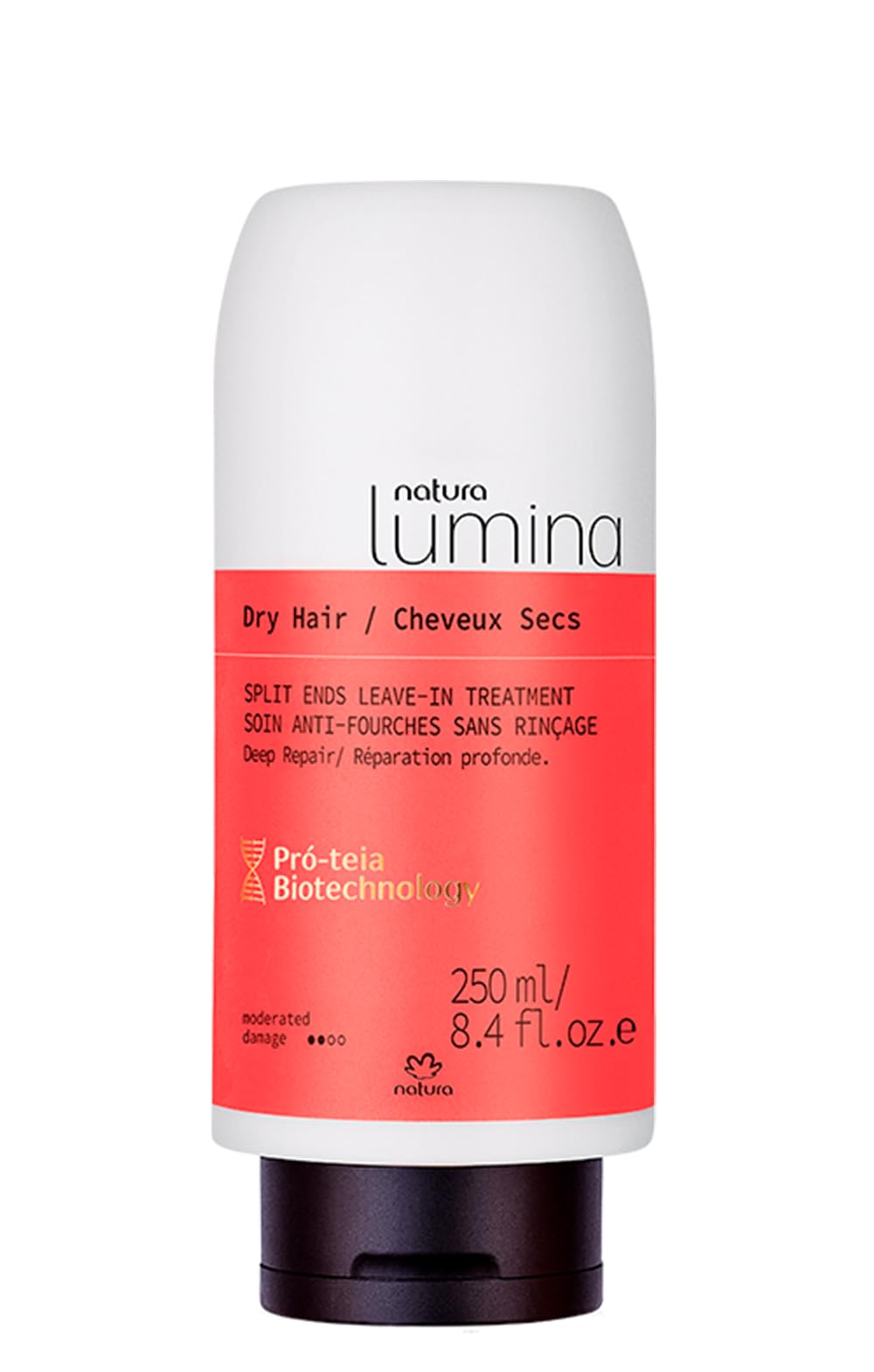 Tratamiento Sin Enjuague Natura Lumina Para Cabello Seco Y Puntas Abiertas - Venta Internacional.