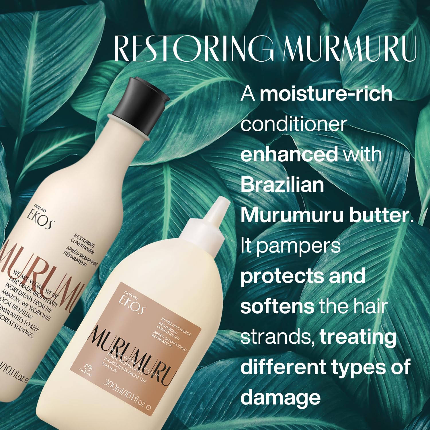 Foto 3 pulgar | Acondicionador Natura Ekos Murumuru Restoring De 300 Ml - Venta Internacional.