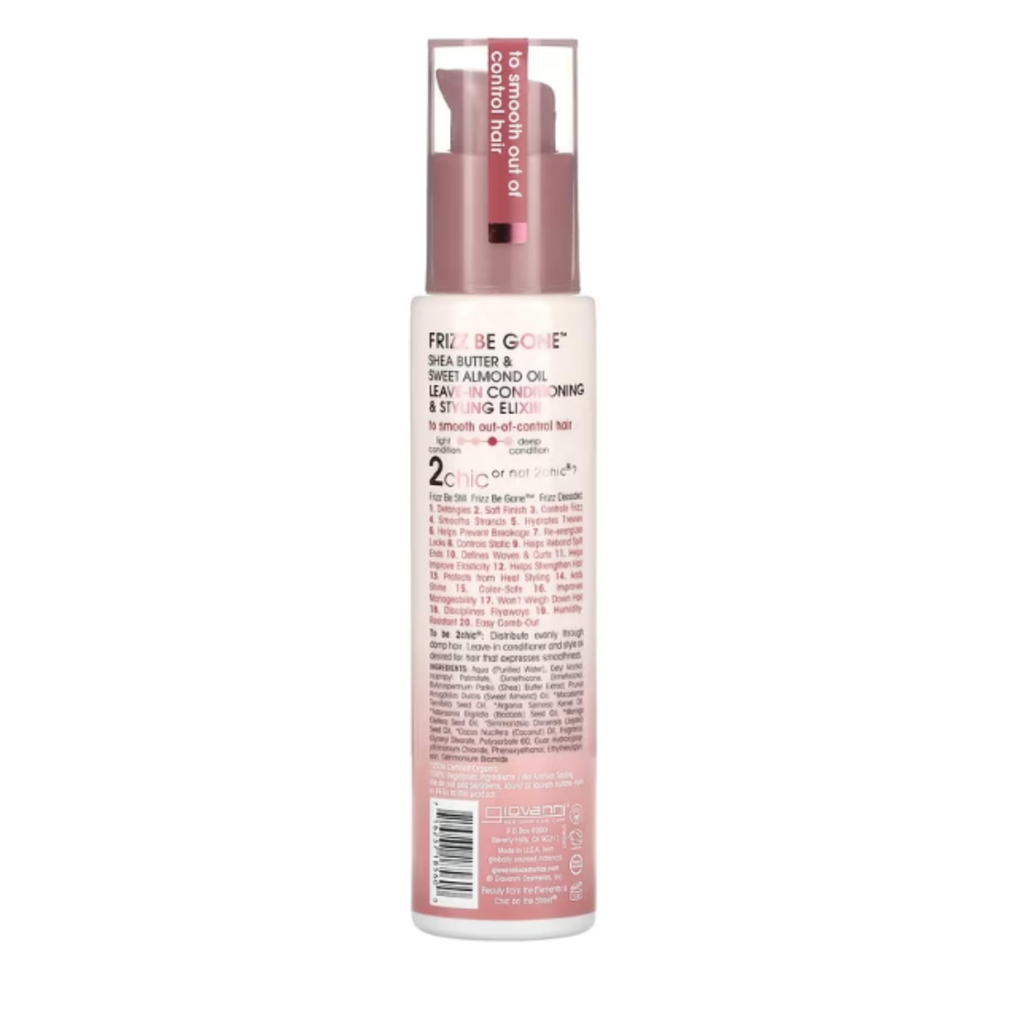 Foto 3 pulgar | Elixir Acondicionador Para Peinar Giovanni 2chic Anti-frizz 120 Ml - Venta Internacional.