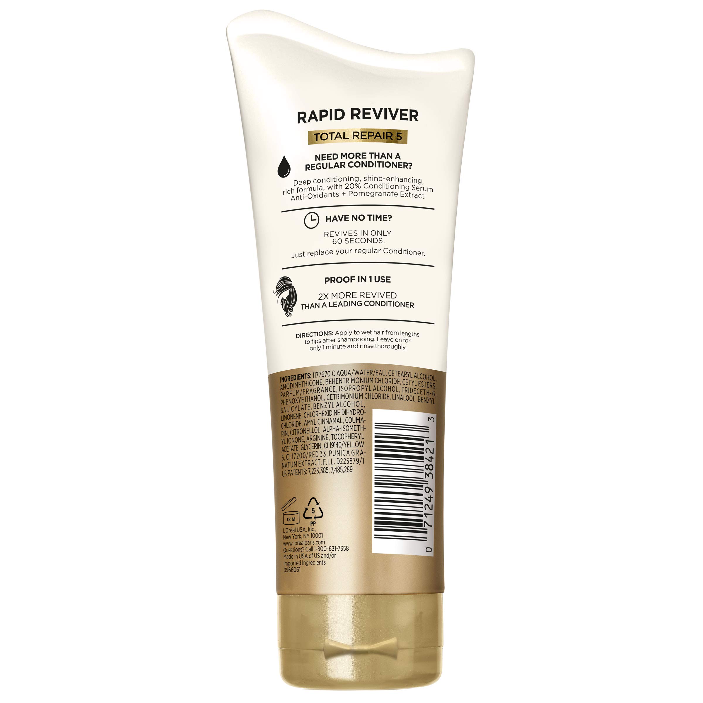 Foto 3 pulgar | Acondicionador Profundo L'oreal Paris Elvive Total Repair 5 180 Ml - Venta Internacional.