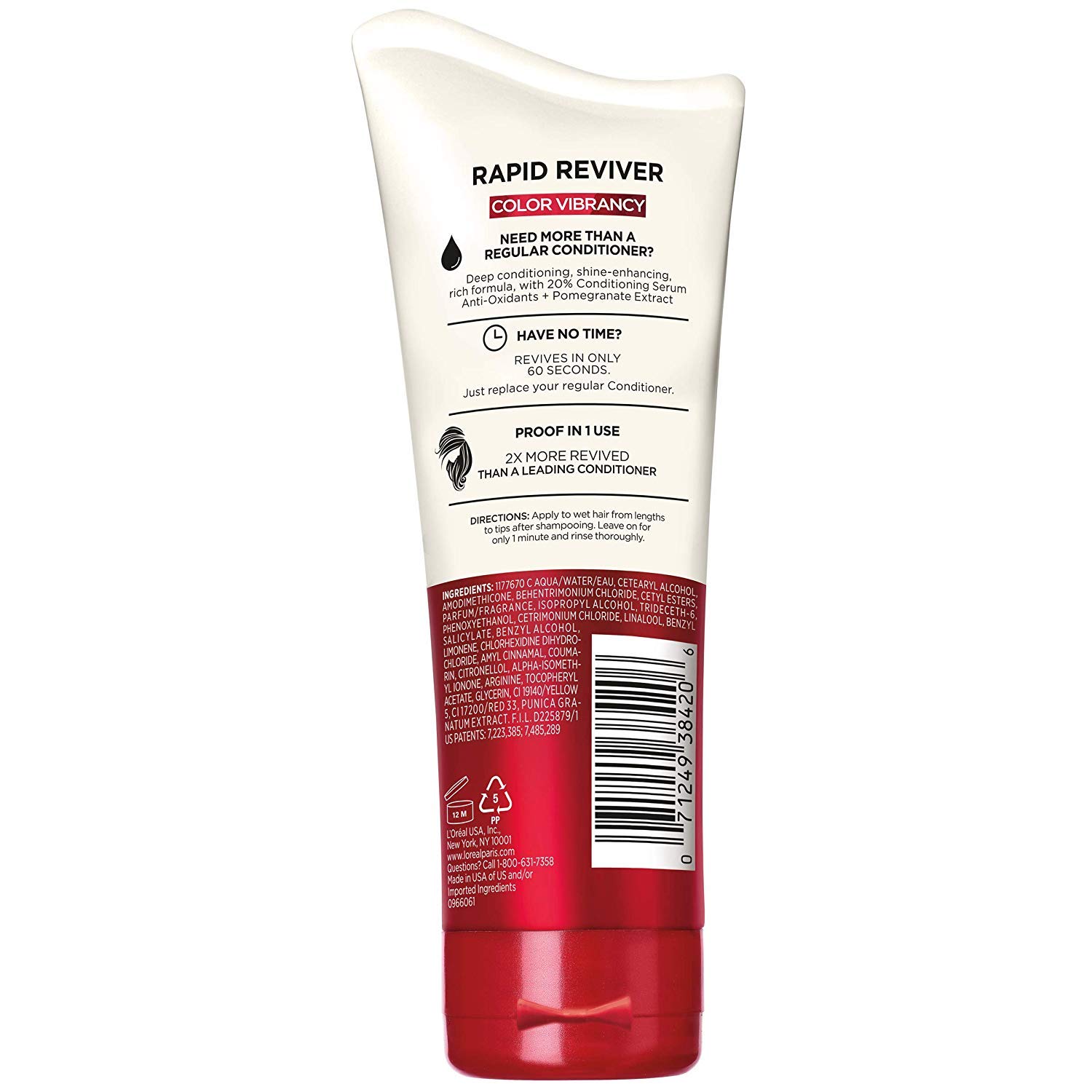 Foto 3 | Acondicionador Profundo L'oreal Paris Elvive Rapid Reviver 180 Ml X2 - Venta Internacional.