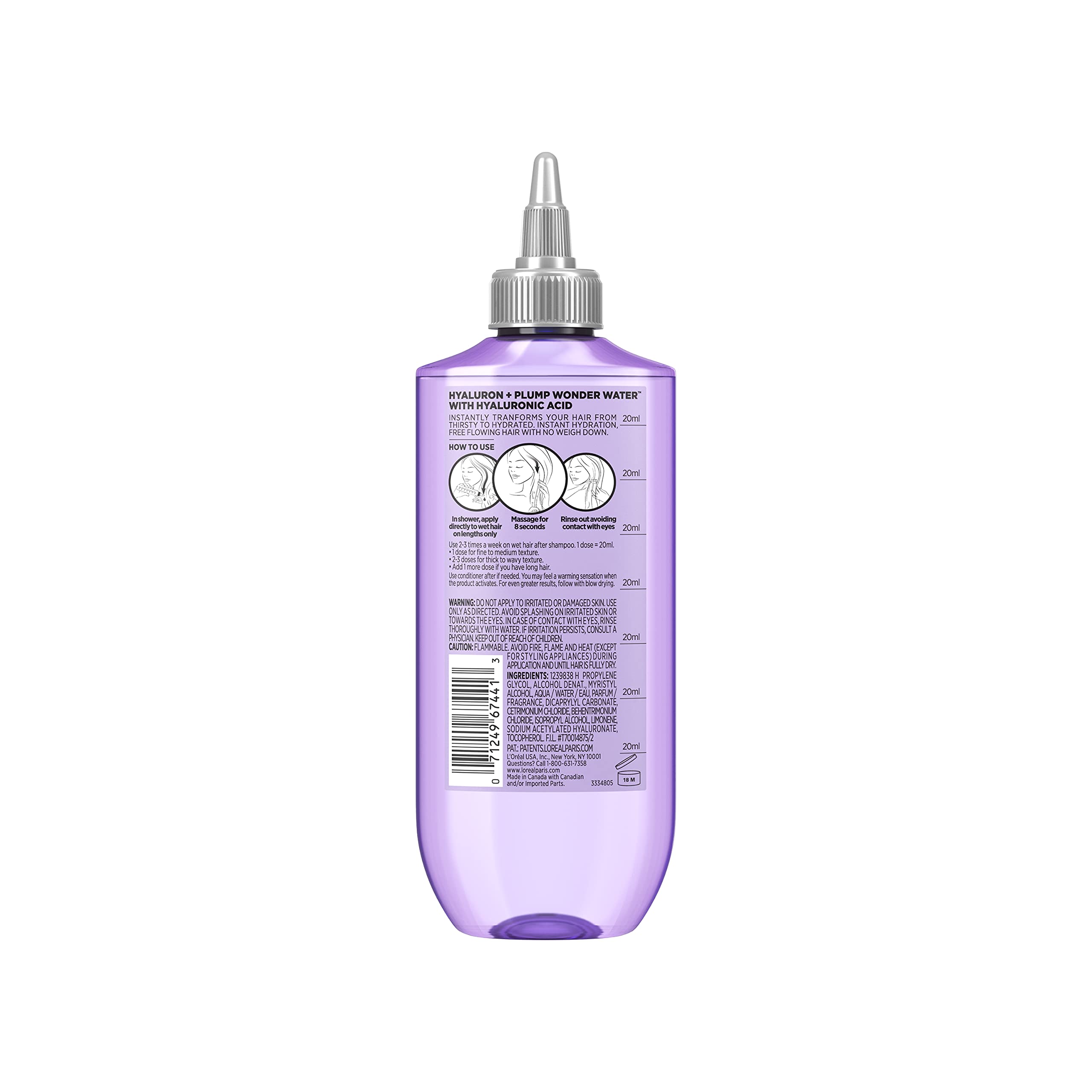 Foto 6 | Enjuague Para El Cabello L'oreal Paris Elvive Hyaluron Plump Flash 200 Ml - Venta Internacional.