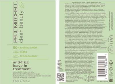Foto 7 | Tratamiento Sin Enjuague Paul Mitchell Clean Beauty Anti-encrespamiento - Venta Internacional.