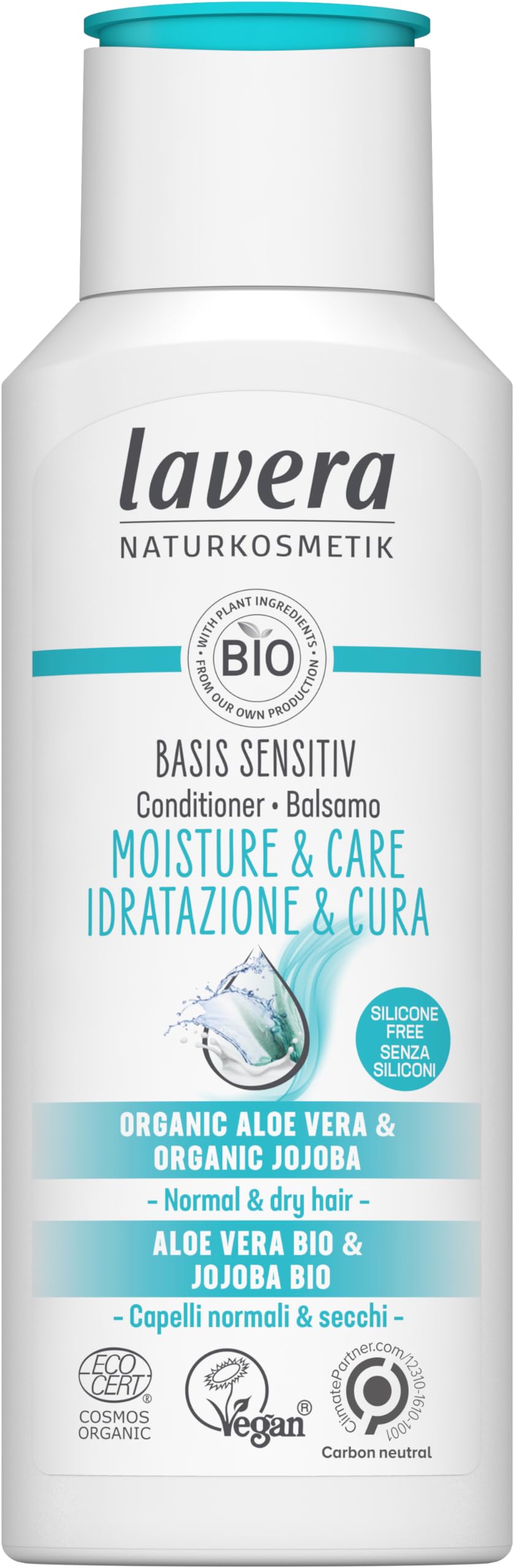 Acondicionador Lavera Basis Sensitiv Moisture & Care 200 Ml - Venta Internacional.