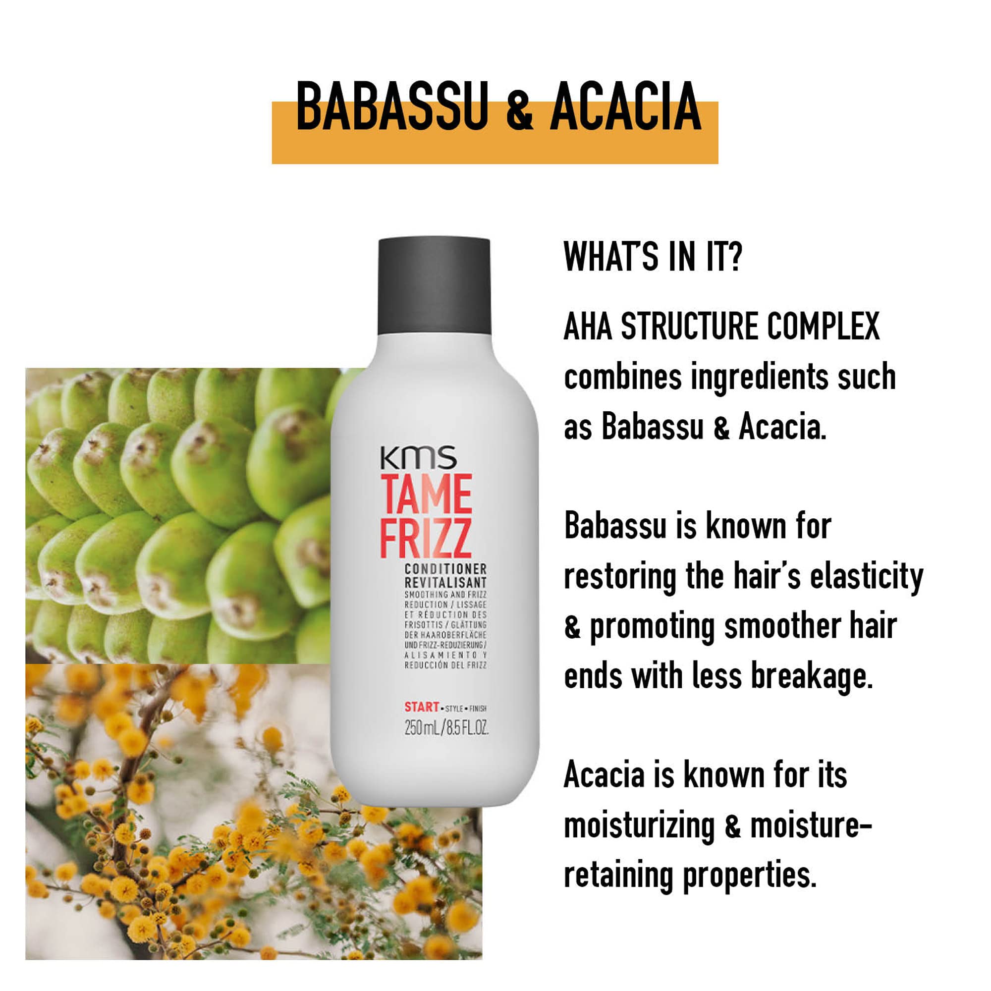 Foto 5 pulgar | Acondicionador Kms Tamefrizz 250 Ml Para Todo Tipo De Cabello - Venta Internacional.