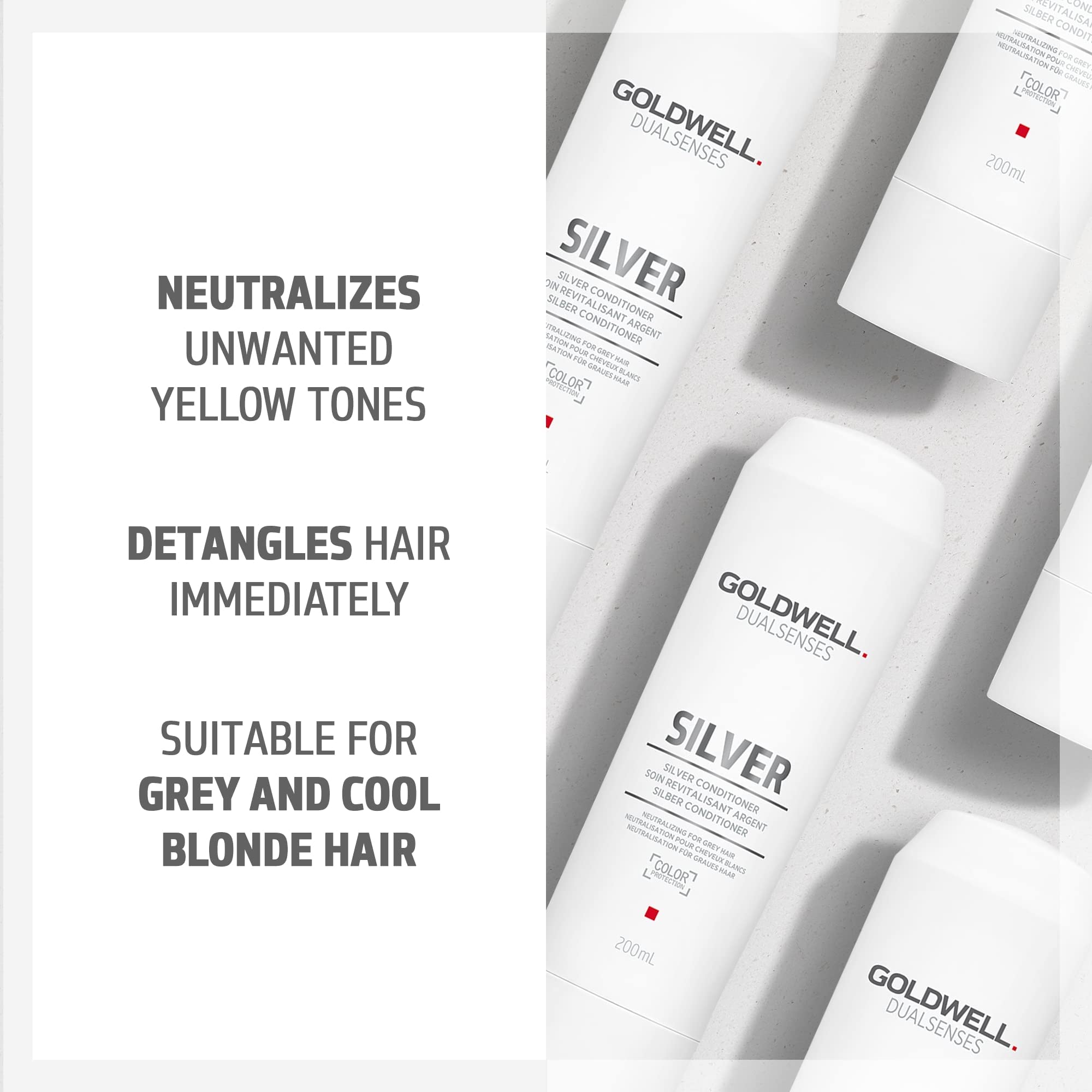 Foto 4 pulgar | Acondicionador Goldwell Dualsenses Silver Detangles 300 Ml - Venta Internacional.