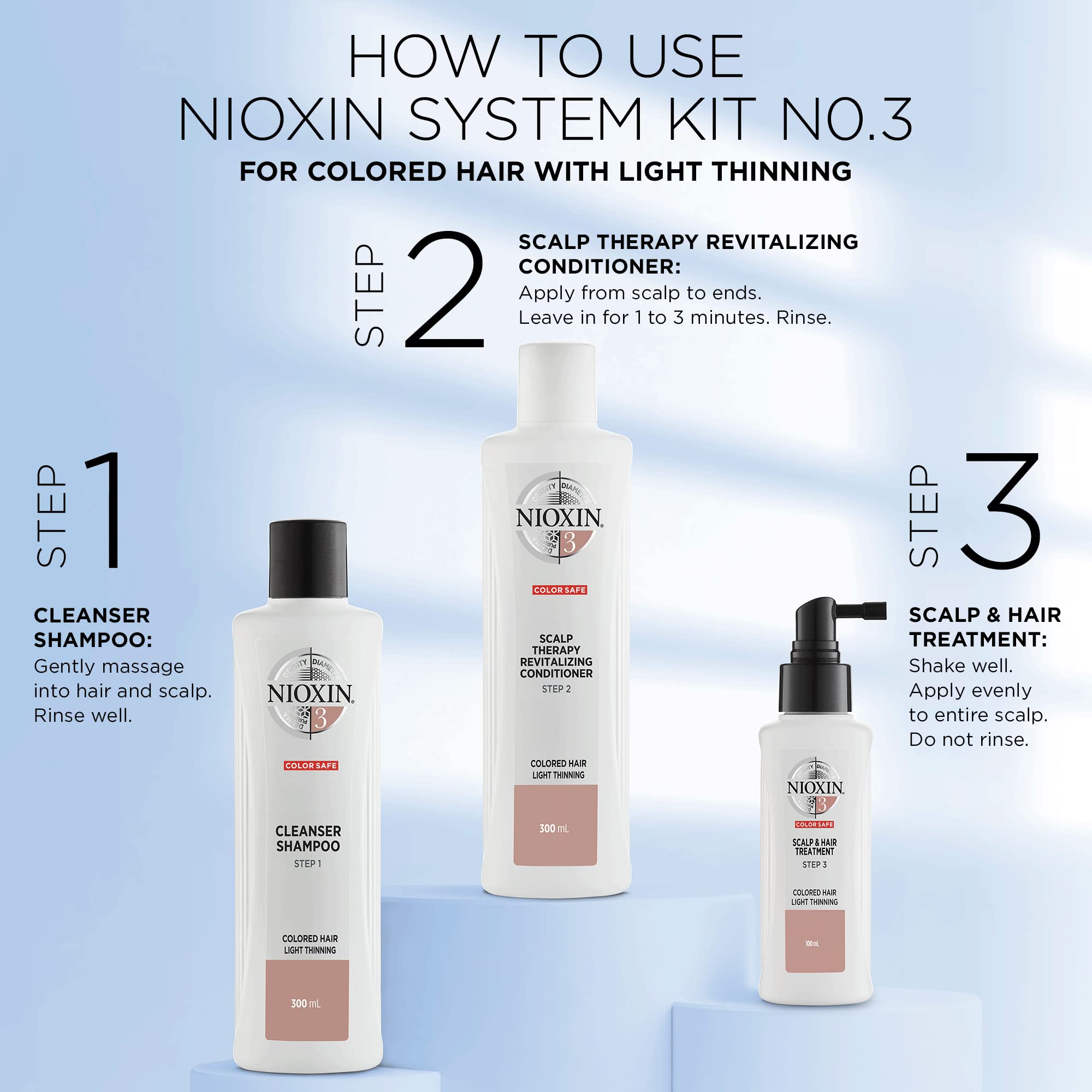 Foto 5 pulgar | Acondicionador Nioxin System 3 Scalp Therapy, 500 Ml, Teñido - Venta Internacional.