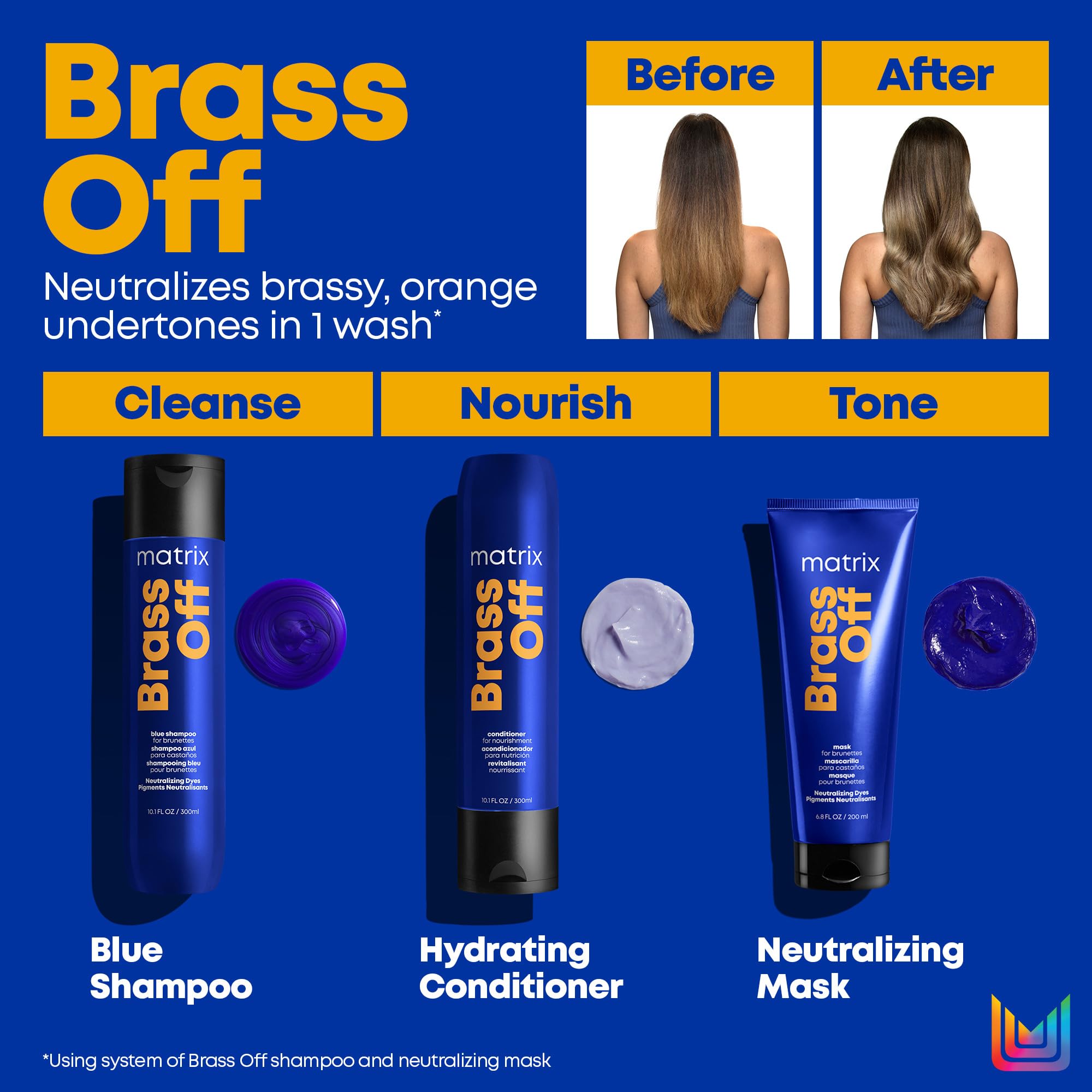 Foto 6 | Acondicionador Sin Enjuague Matrix Brass Off Para Cabello Teñido - Venta Internacional.