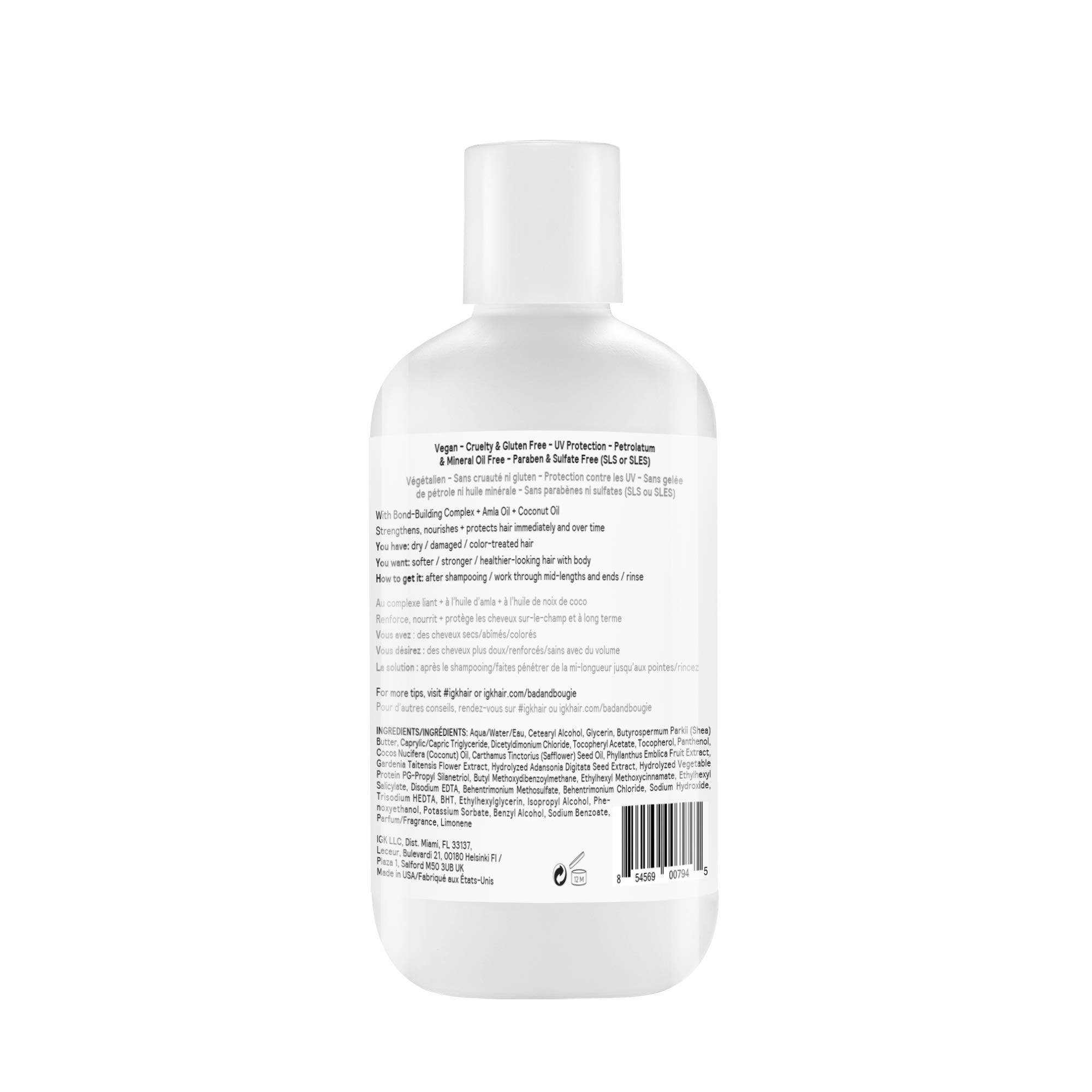 Foto 3 pulgar | Acondicionador Igk Bad & Bougie Amla Oil Deep Repair 236 Ml - Venta Internacional.