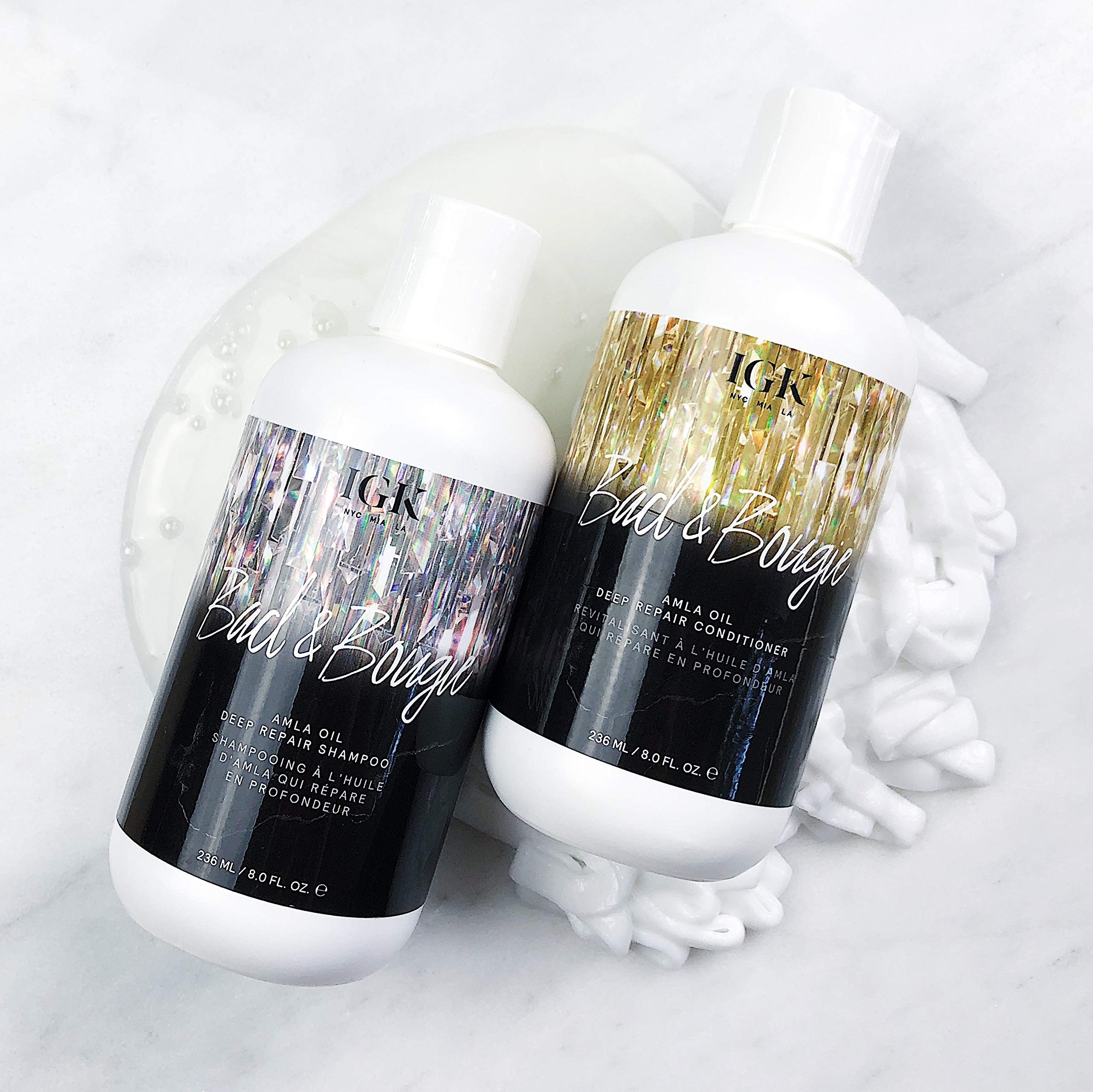 Foto 4 | Acondicionador Igk Bad & Bougie Amla Oil Deep Repair 236 Ml - Venta Internacional.