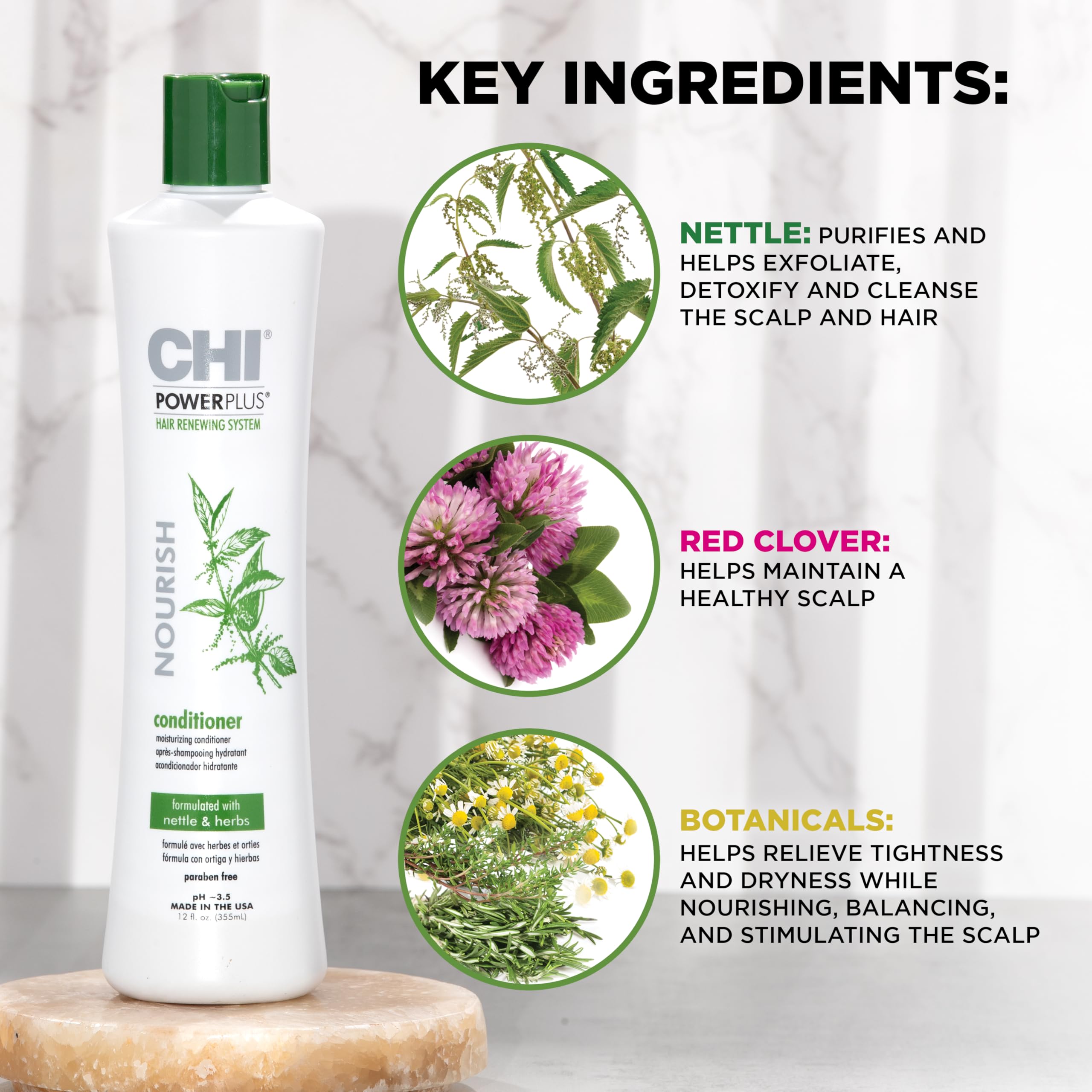 Foto 4 | Acondicionador Chi Powerplus 355 Ml Para Unisex - Venta Internacional.
