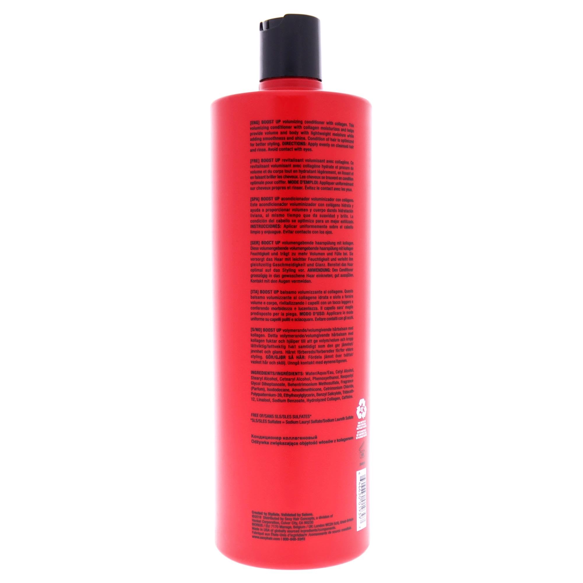 Foto 3 pulgar | Acondicionador Sexyhair Big Boost Up Voluminizador 1l Con Colágeno - Venta Internacional.