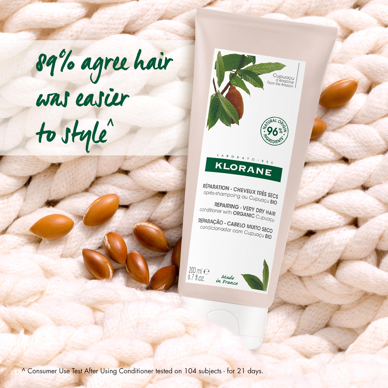 Foto 5 pulgar | Acondicionador Klorane, Mantequilla De Cupuaçu Orgánica, 200 Ml, Para Cabello Muy Seco - Venta Internacional.