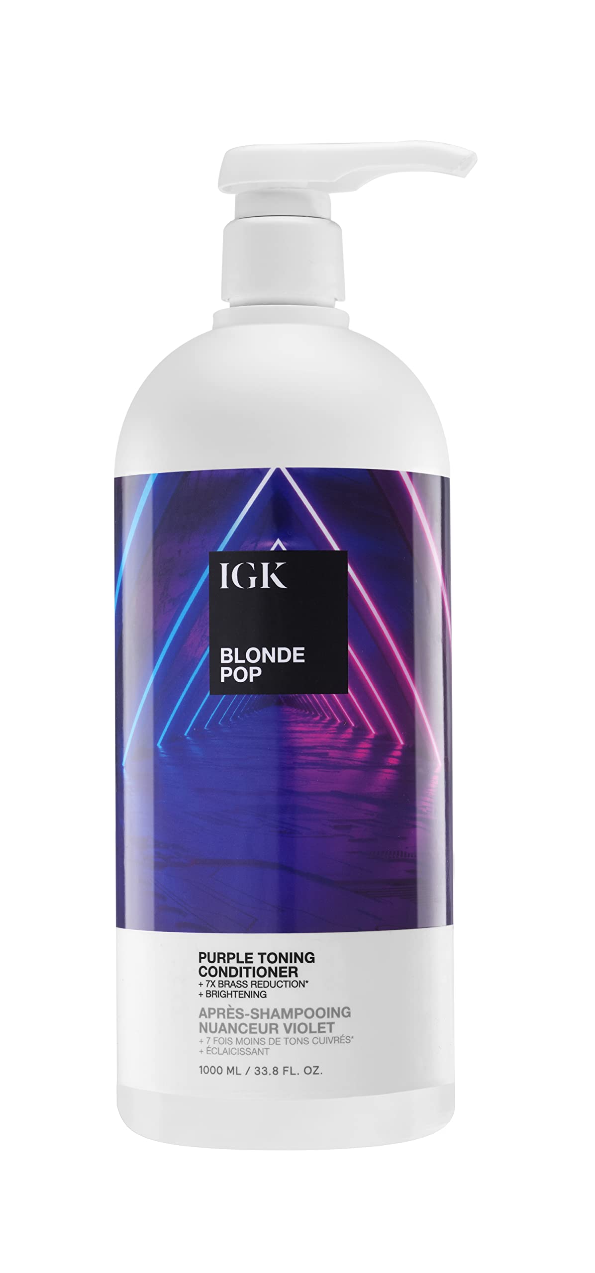 Foto 2 pulgar | Acondicionador Igk Blonde Pop Liter Purple Rice Squalane - Venta Internacional.