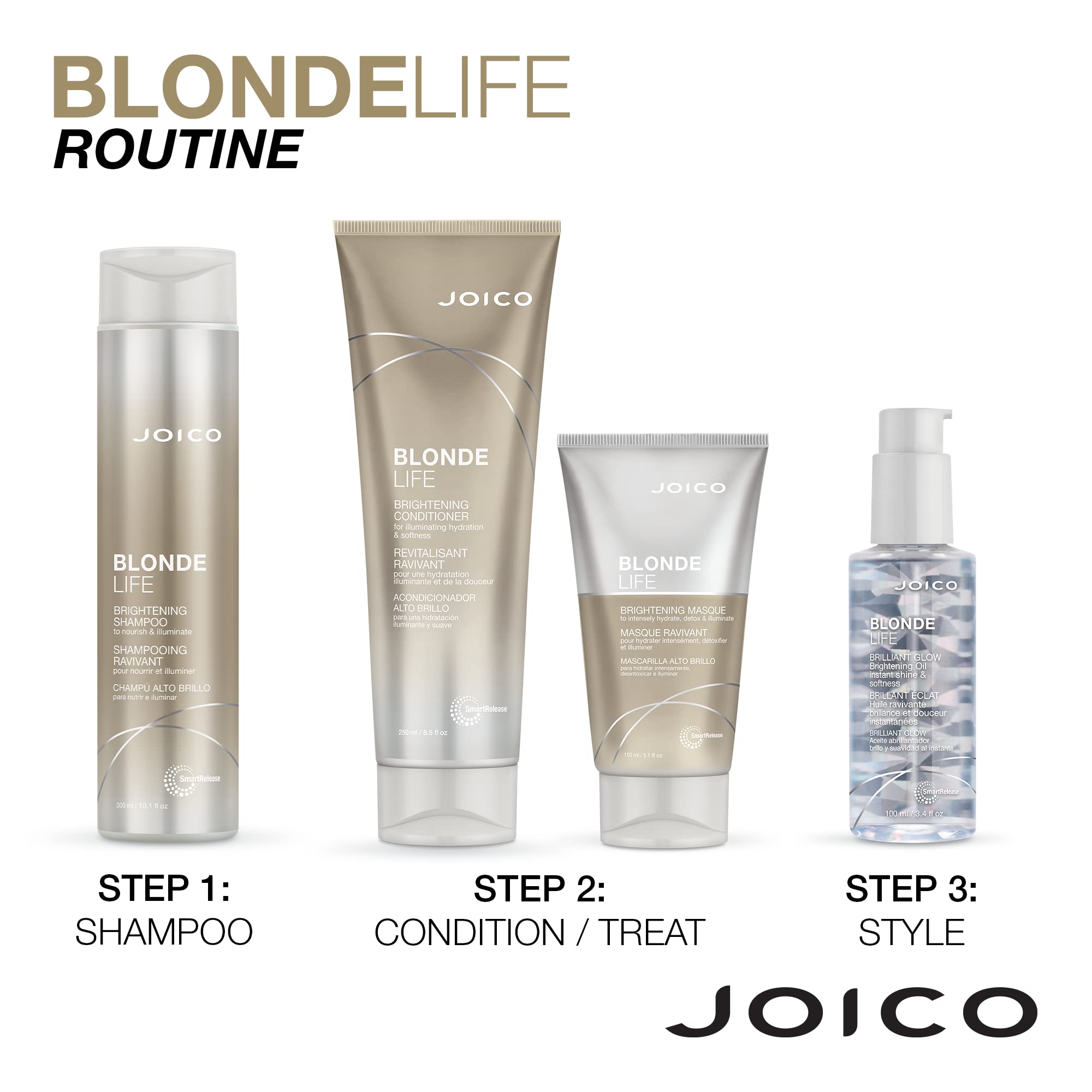 Foto 5 | Acondicionador Joico Blonde Life Brightening 250 Ml Sin Sulfatos - Venta Internacional.