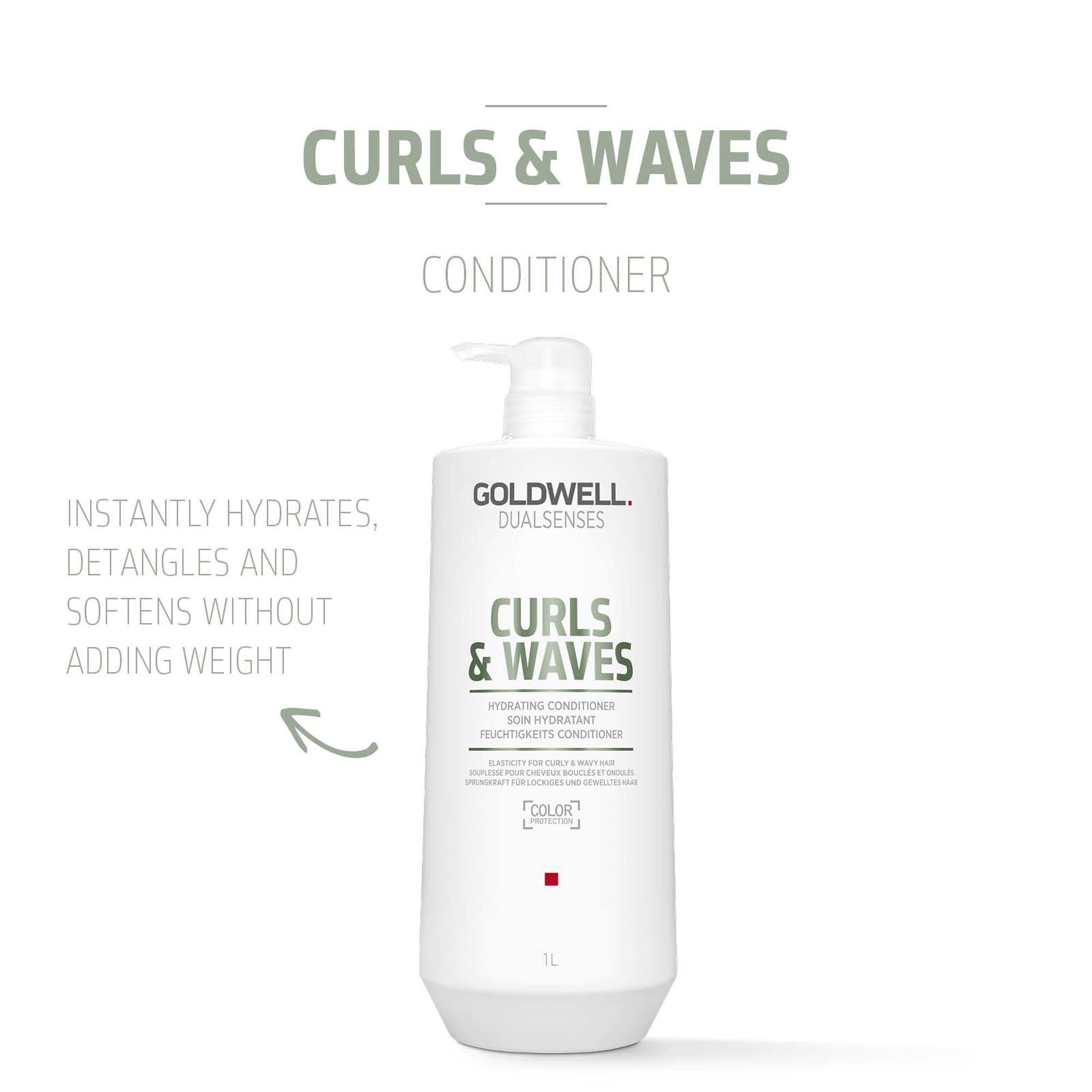 Foto 3 pulgar | Acondicionador Goldwell Dualsenses Curls & Waves Hydrating 1l - Venta Internacional.