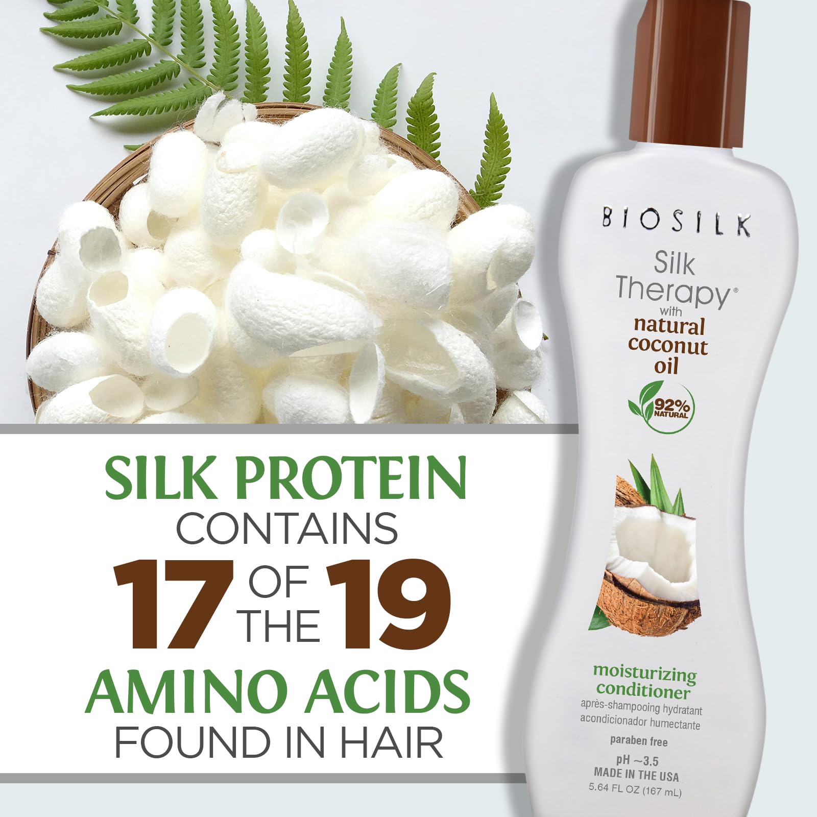 Foto 5 | Acondicionador Biosilk Silk Therapy Con Aceite De Coco Hidratante - Venta Internacional.