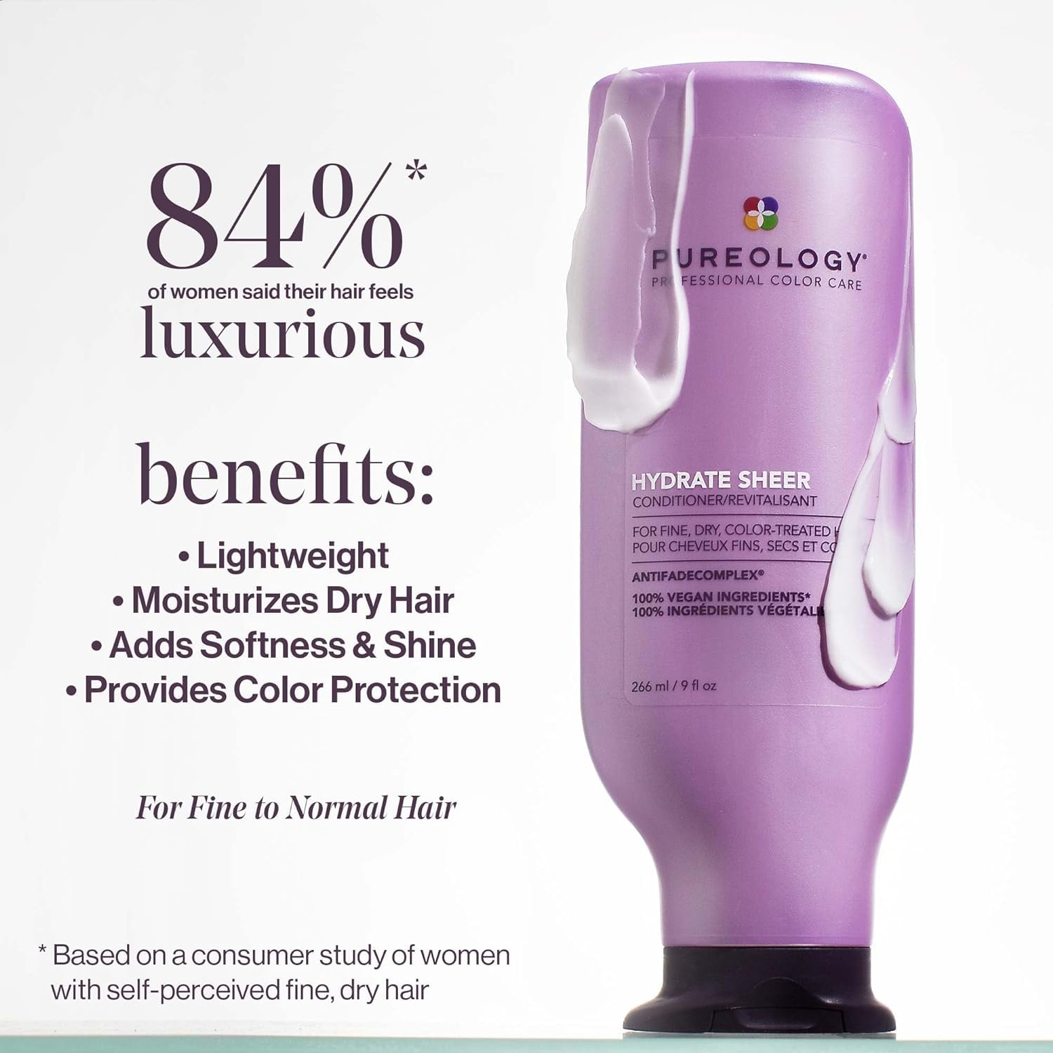Foto 3 pulgar | Acondicionador Pureology Hydrate Sheer Nutritive 250 Ml, Vegano - Venta Internacional.