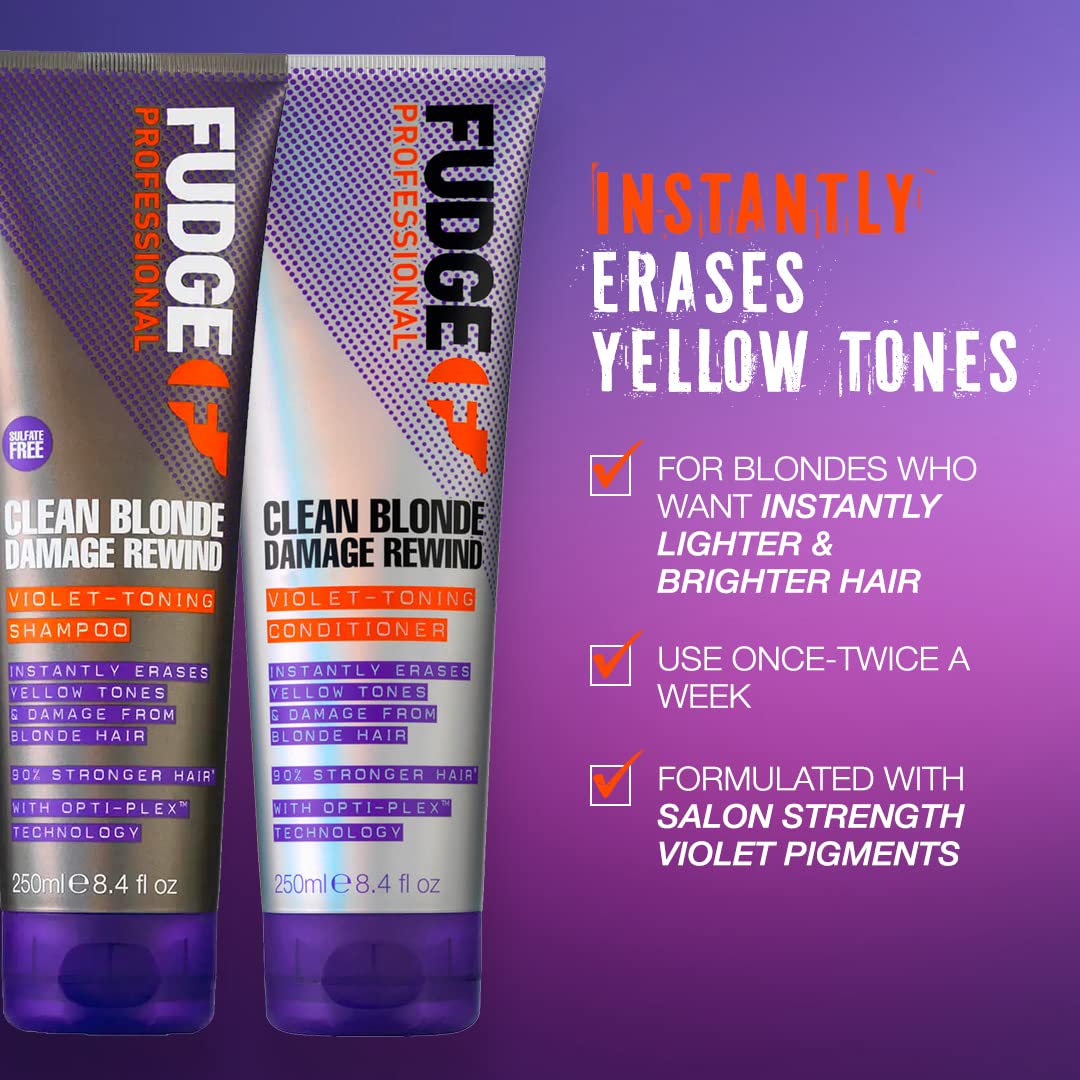 Foto 5 pulgar | Acondicionador Fudge Clean Blonde Damage Rewind Violet-tonificante 1000 Ml - Venta Internacional.