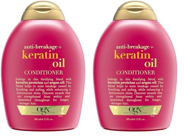Foto 1 | Acondicionador Ogx Anti-breakage + Aceite De Queratina 385 Ml (paquete De 2) - Venta Internacional.