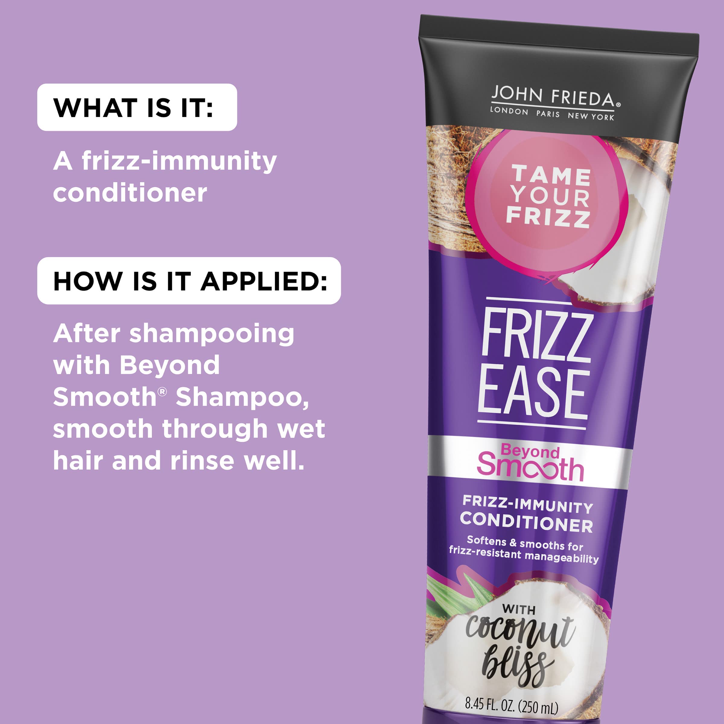 Foto 3 | Acondicionador John Frieda Frizz Ease Beyond Smooth 250 Ml - Venta Internacional.
