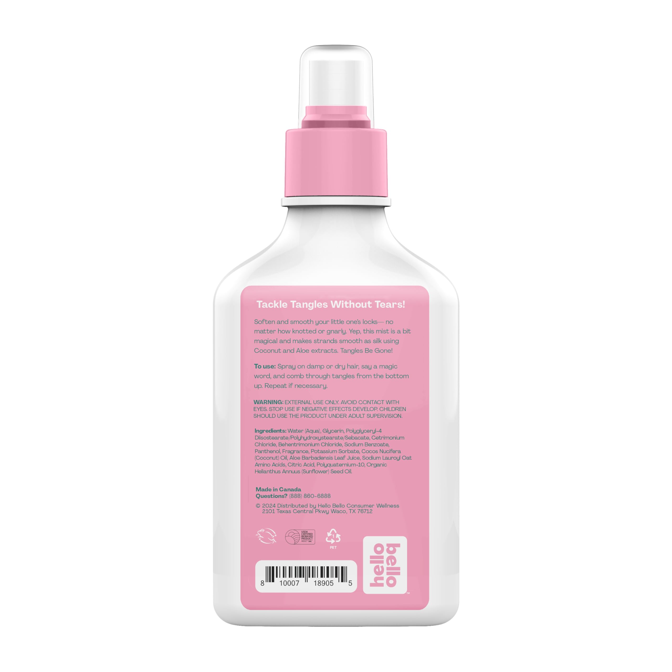 Foto 3 pulgar | Bruma Acondicionadora Y Desenredante Hello Bello Kids, 200 Ml - Venta Internacional.