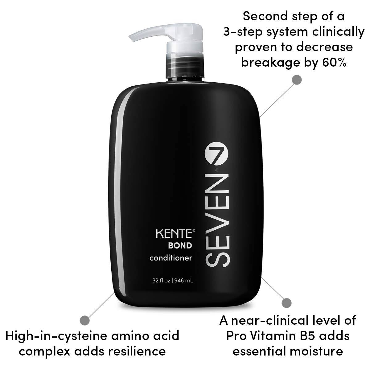Foto 4 pulgar | Acondicionador Seven Haircare Kente Bond 960 Ml Con Puntas Abiertas - Venta Internacional.