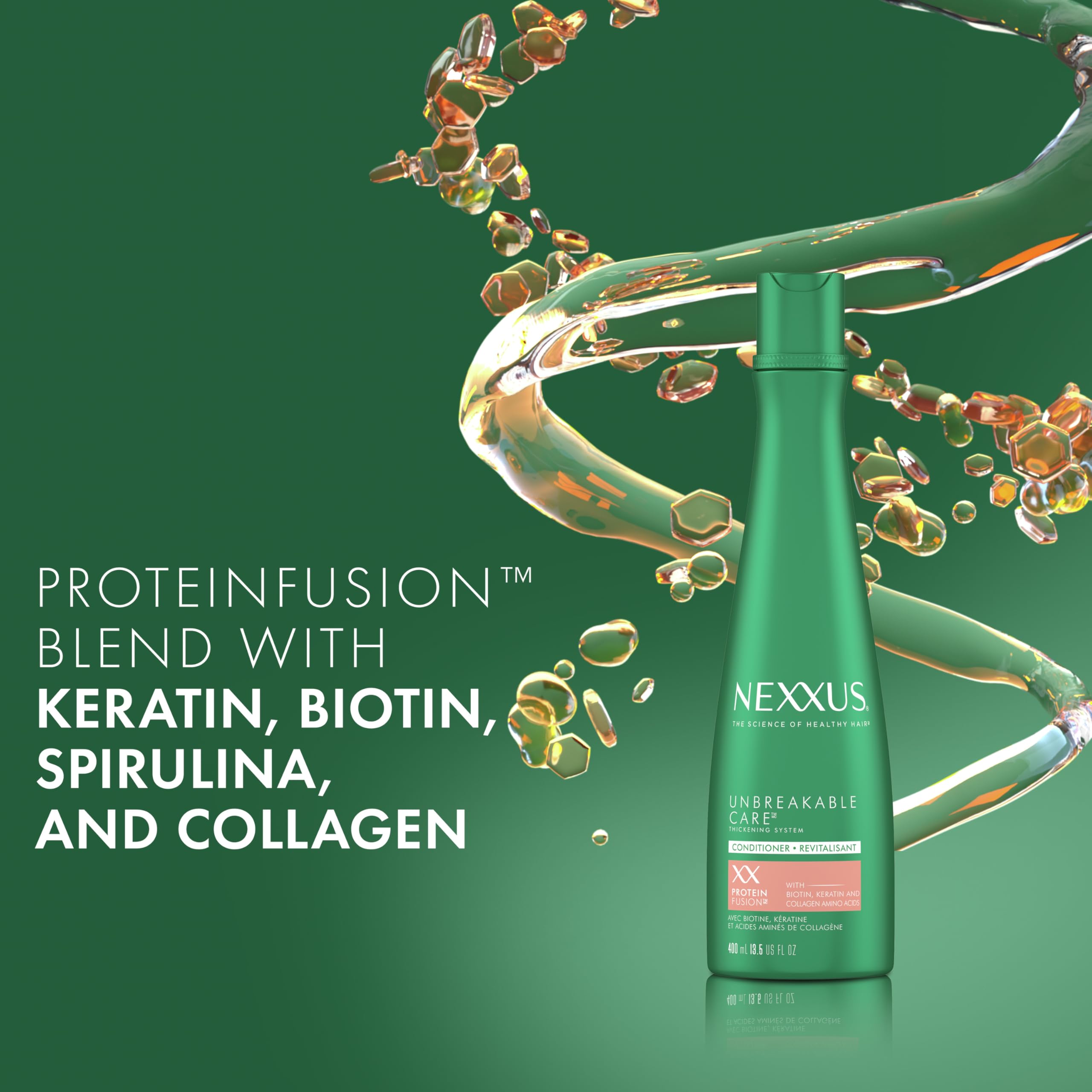 Foto 5 pulgar | Acondicionador Nexxus Unbreakable Care, Espesante, 400 Ml, Para Cabello Fino - Venta Internacional.