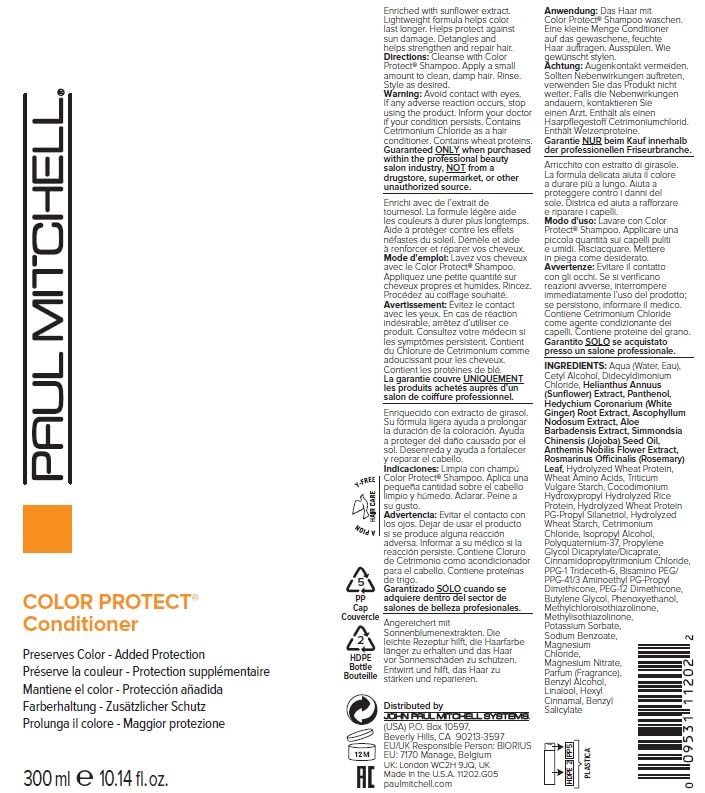 Foto 8 pulgar | Acondicionador Paul Mitchell Color Protect 300 Ml Para Cabello Teñido - Venta Internacional.