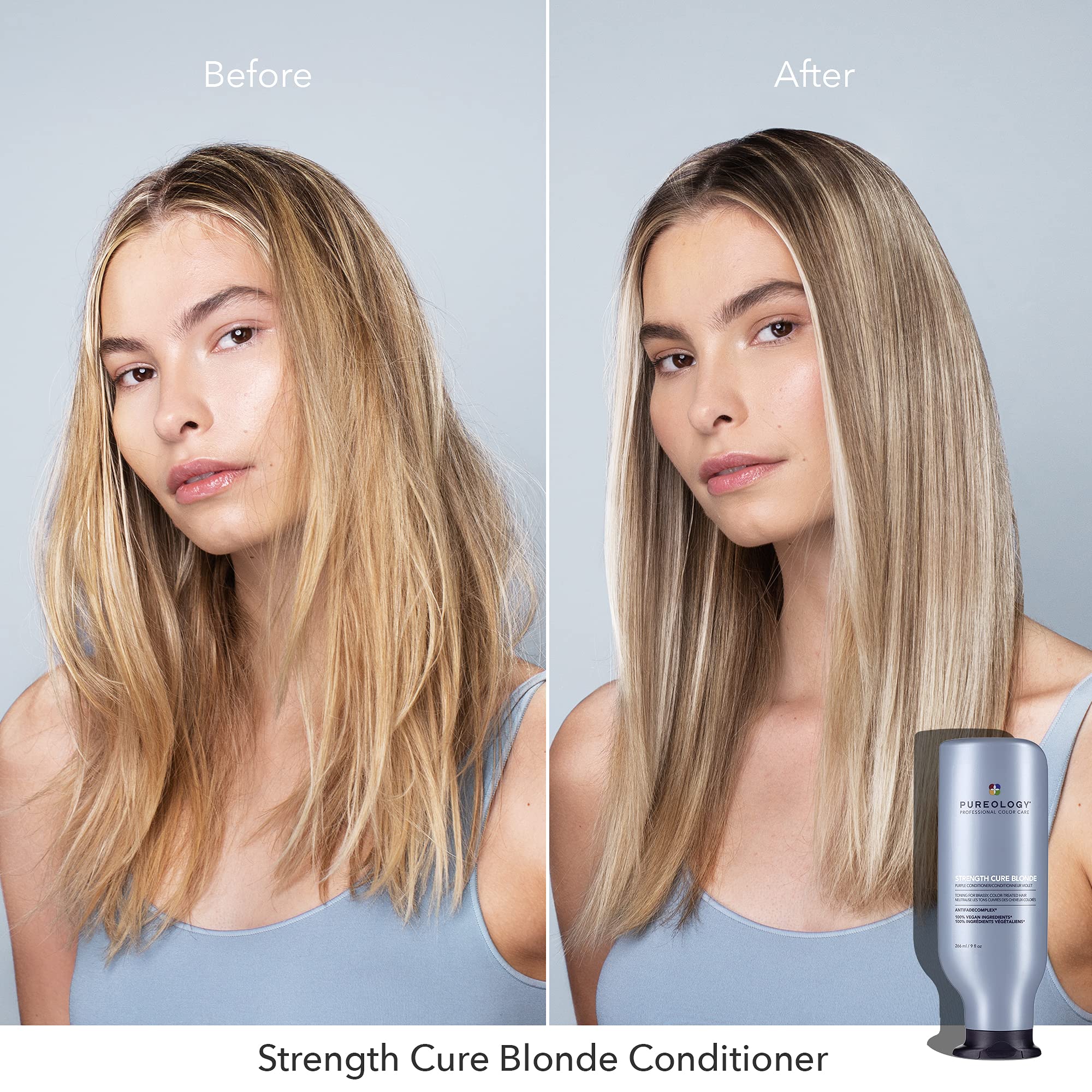 Foto 4 pulgar | Acondicionador Pureology Strength Cure Blonde Purple 265 Ml - Venta Internacional.