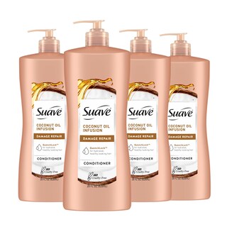 Foto 1 | Acondicionador Suave, Aceite De Coco, Reparador De Daños, 828 Ml, Paquete De 4 - Venta Internacional.