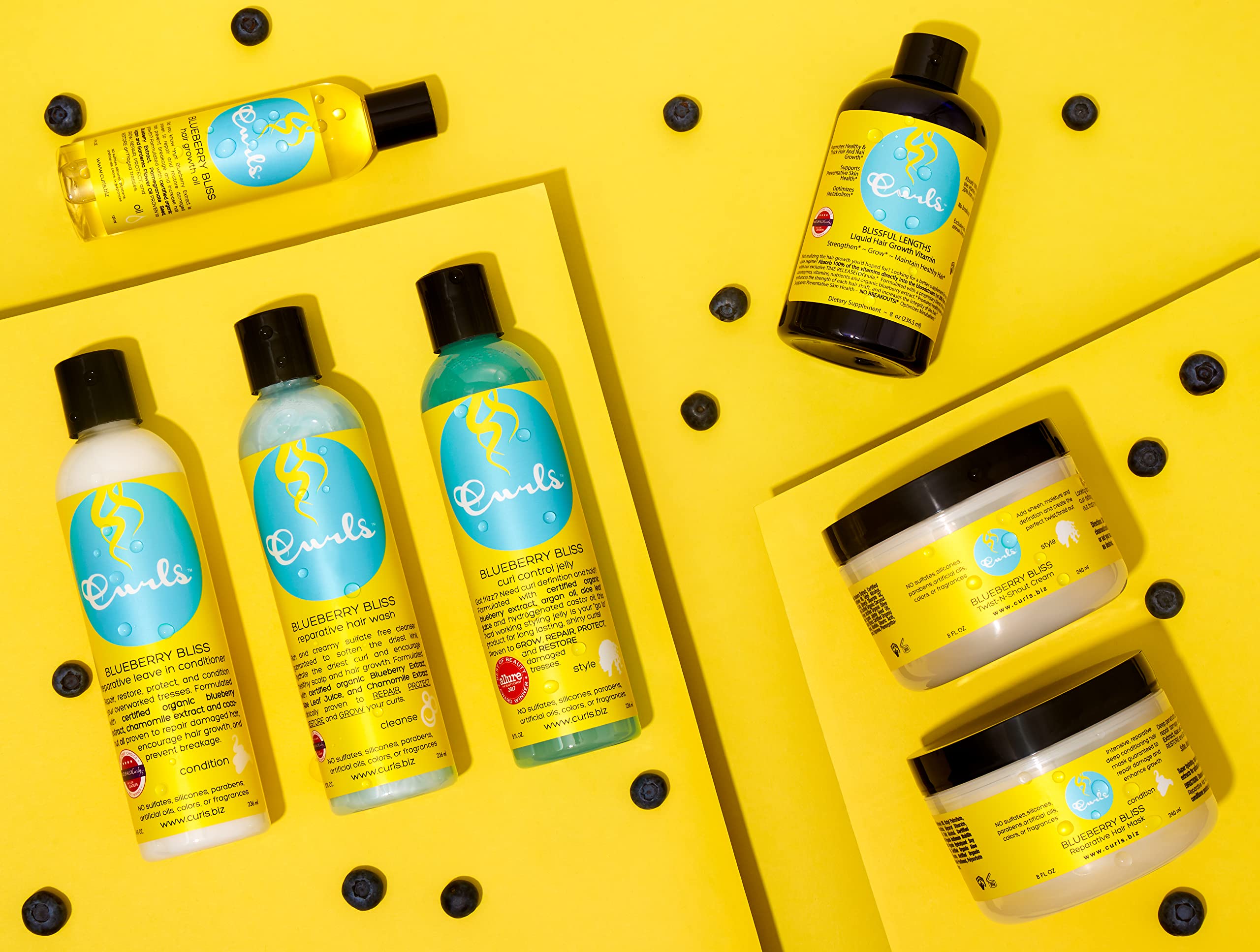 Foto 7 | Acondicionador Y Moldeador Leave In Curls Blueberry Bliss 240 Ml - Venta Internacional.