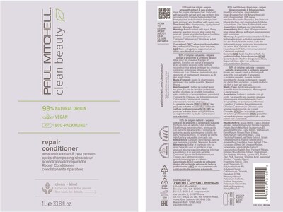 Foto 7 | Acondicionador Paul Mitchell Clean Beauty Repair, 1 Litro - Venta Internacional.