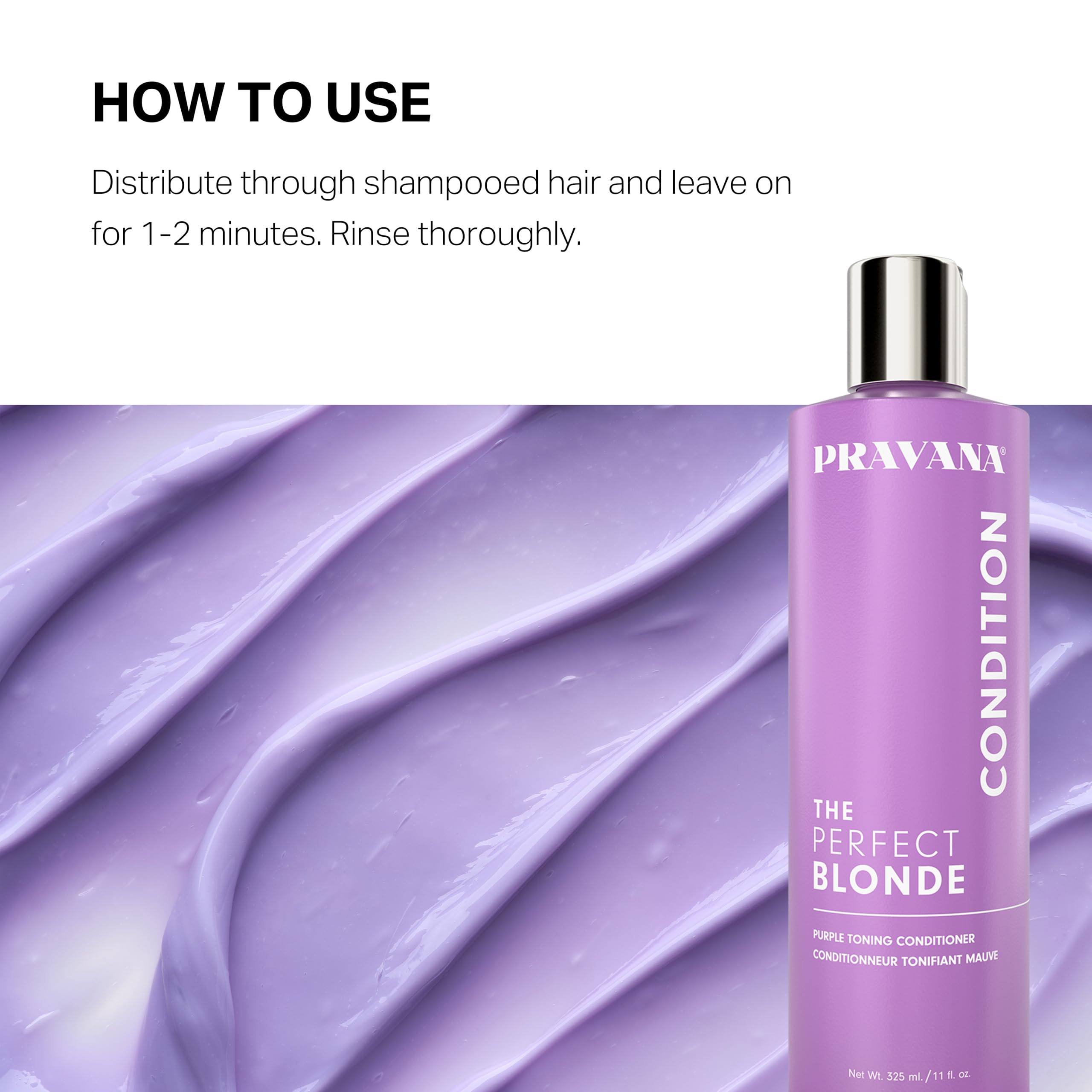 Foto 4 pulgar | Acondicionador Pravana The Perfect Blonde Purple Tonificante 60 Ml - Venta Internacional.