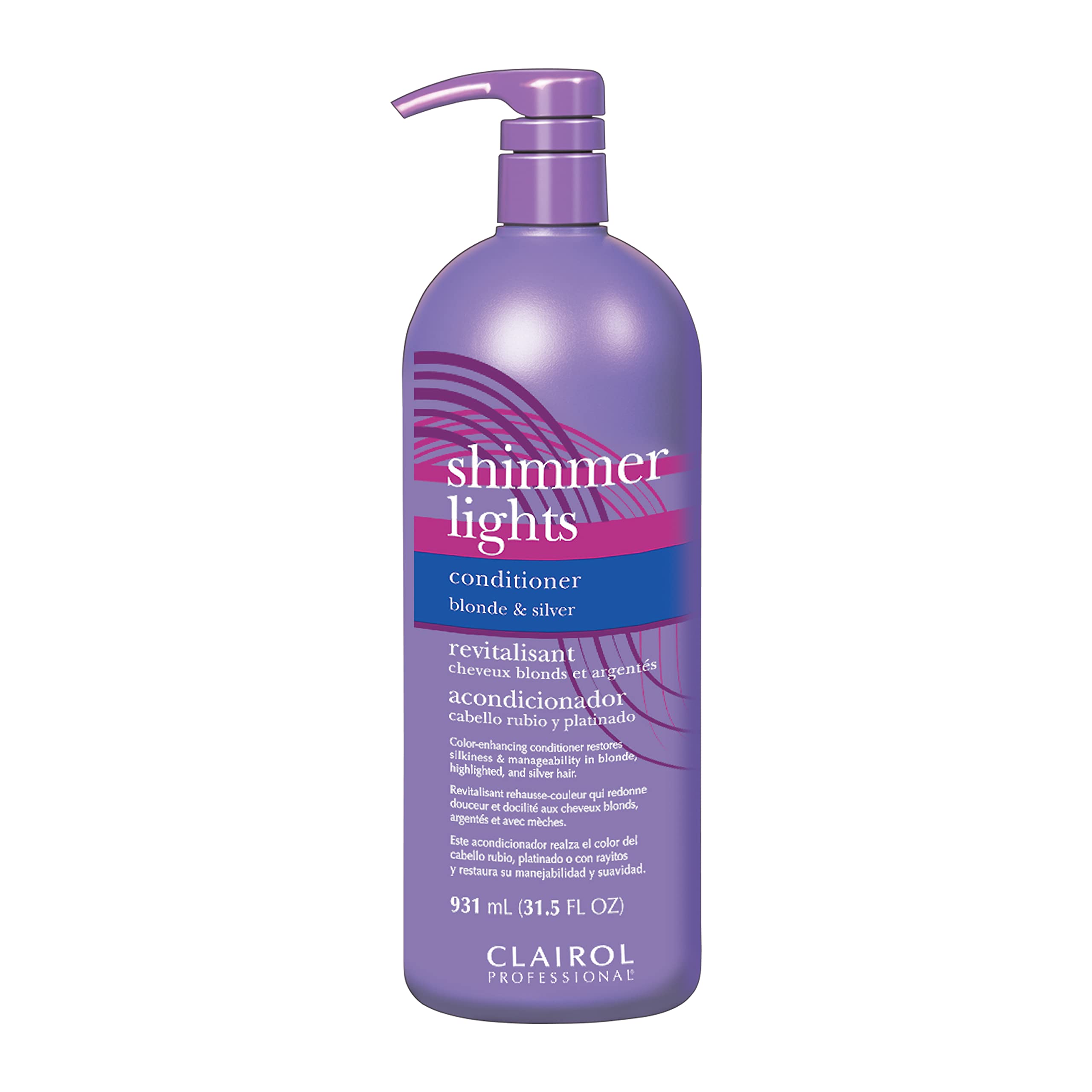 Foto 2 pulgar | Acondicionador Clairol Professional Shimmer Lights Purple 930 Ml - Venta Internacional.