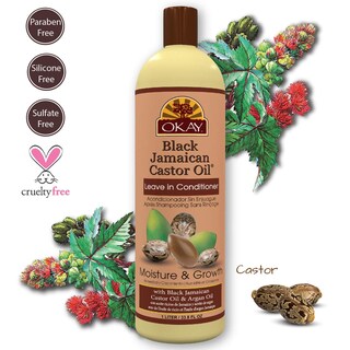 Foto 5 | Acondicionador Sin Enjuague Okay Black, Aceite De Ricino Jamaicano, 1 Litro - Venta Internacional.