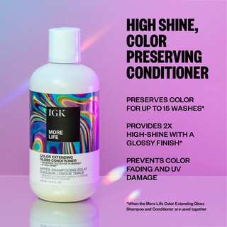 Foto 2 | Acondicionador Igk More Life Color Extender Gloss 236 Ml - Venta Internacional.