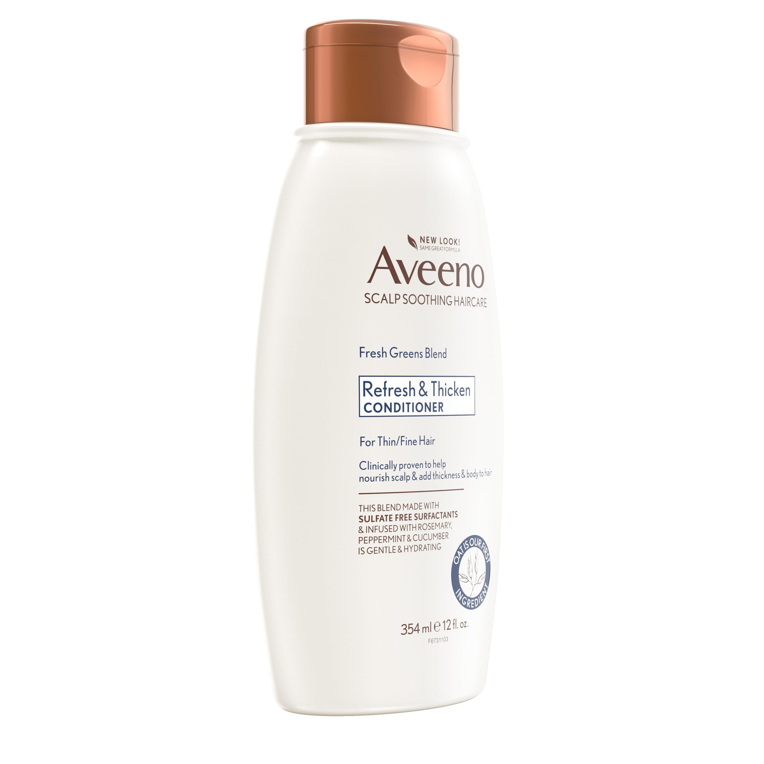 Foto 6 | Acondicionador Aveeno Fresh Greens Blend Para Dar Volumen, 355 Ml - Venta Internacional.