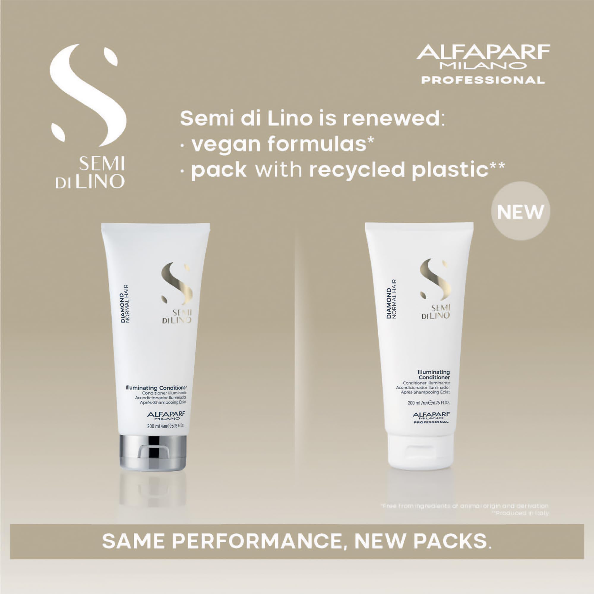 Foto 3 | Acondicionador Para El Cabello Alfaparf Milano Semi Di Lino Diamond Shine - Venta Internacional.