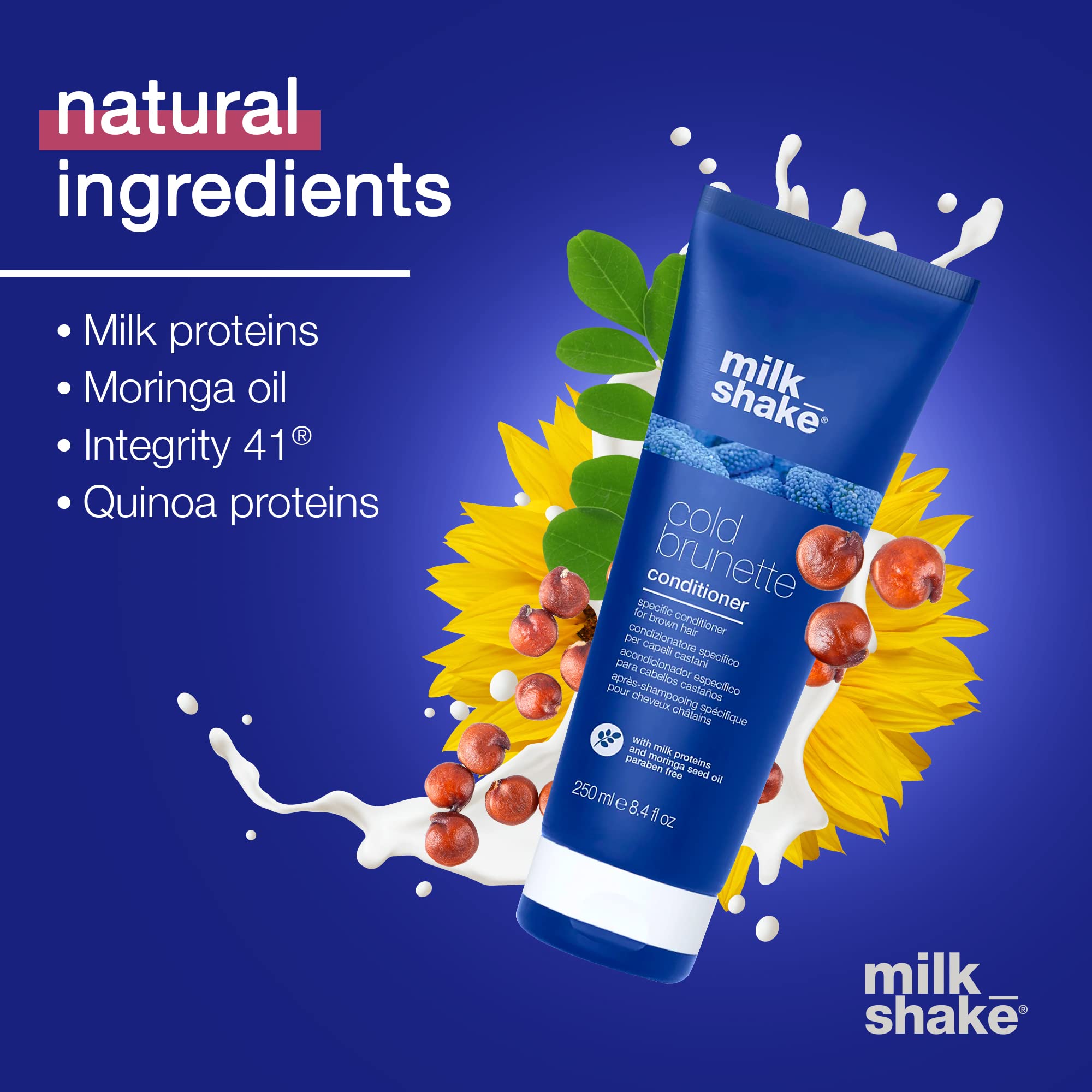 Foto 6 pulgar | Acondicionador Milk_shake Cold Brunette Blue 1000 Ml Para Morenas - Venta Internacional.