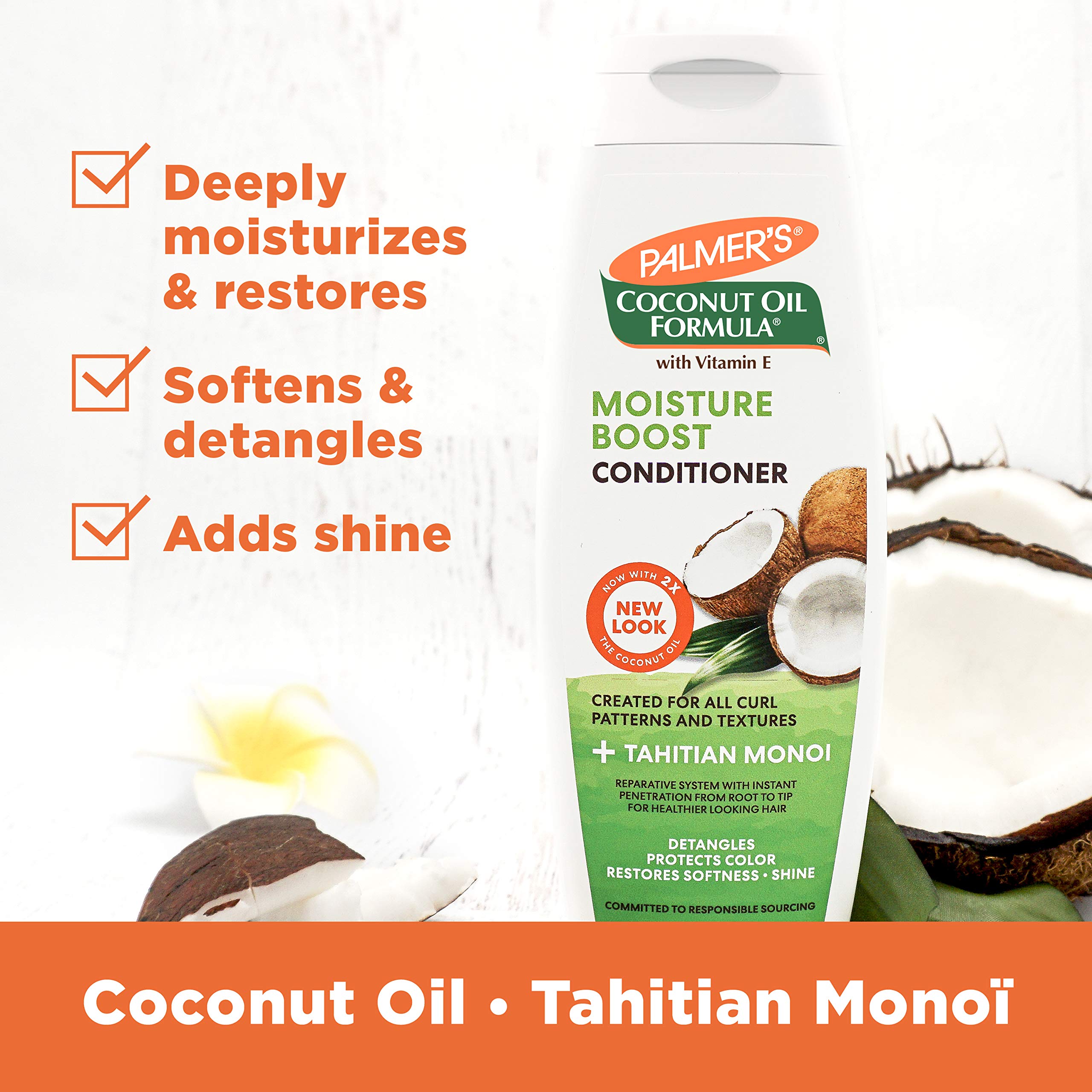 Foto 4 pulgar | Acondicionador Palmer's Coconut Oil Moisture Boost 400 Ml - Venta Internacional.