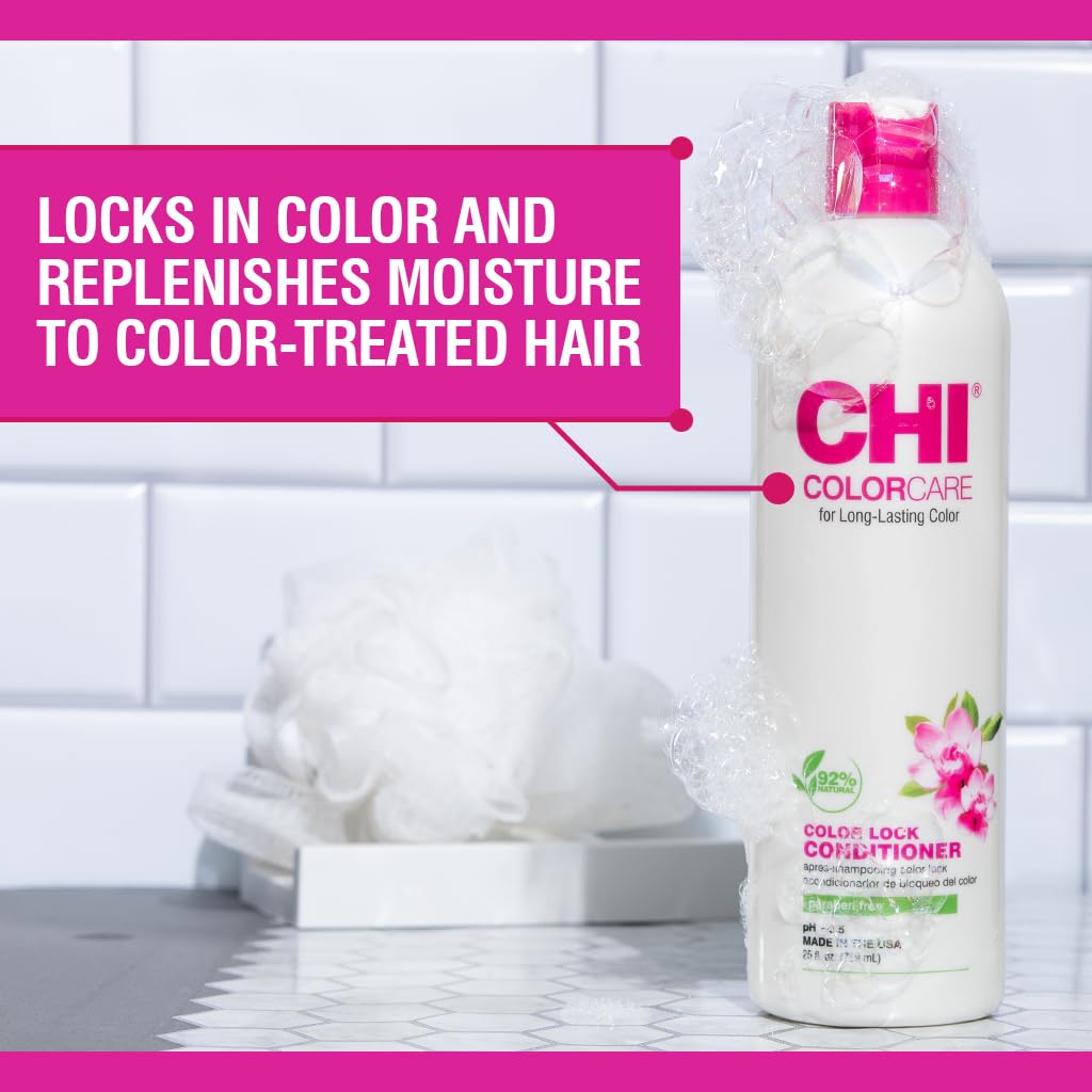 Foto 3 pulgar | Acondicionador Chi Colorcare Color Lock, 750 Ml, Sin Sulfatos Y Parabenos - Venta Internacional.