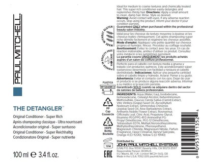 Foto 7 | Acondicionador Paul Mitchell The Detangler 100 Ml Para Cabello Grueso - Venta Internacional.