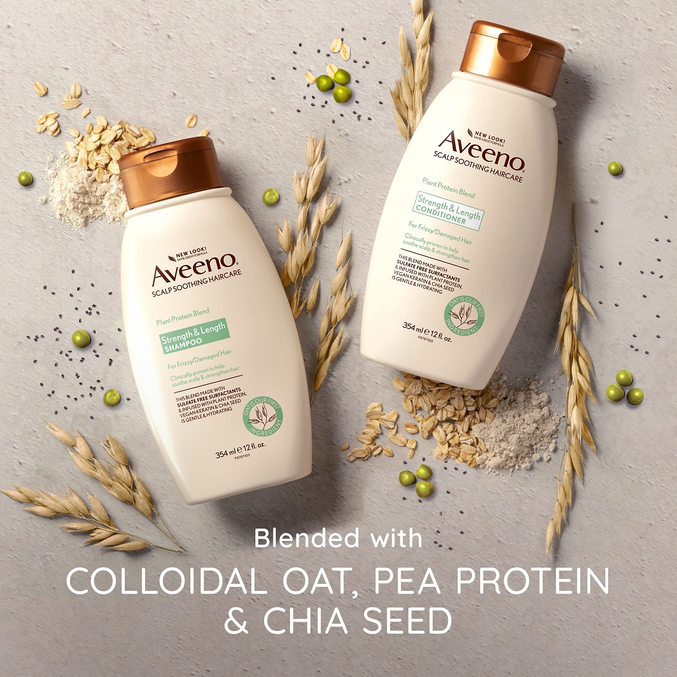 Foto 6 | Acondicionador Aveeno, Mezcla De Proteínas Vegetales, 360 Ml (paquete De 2) - Venta Internacional.