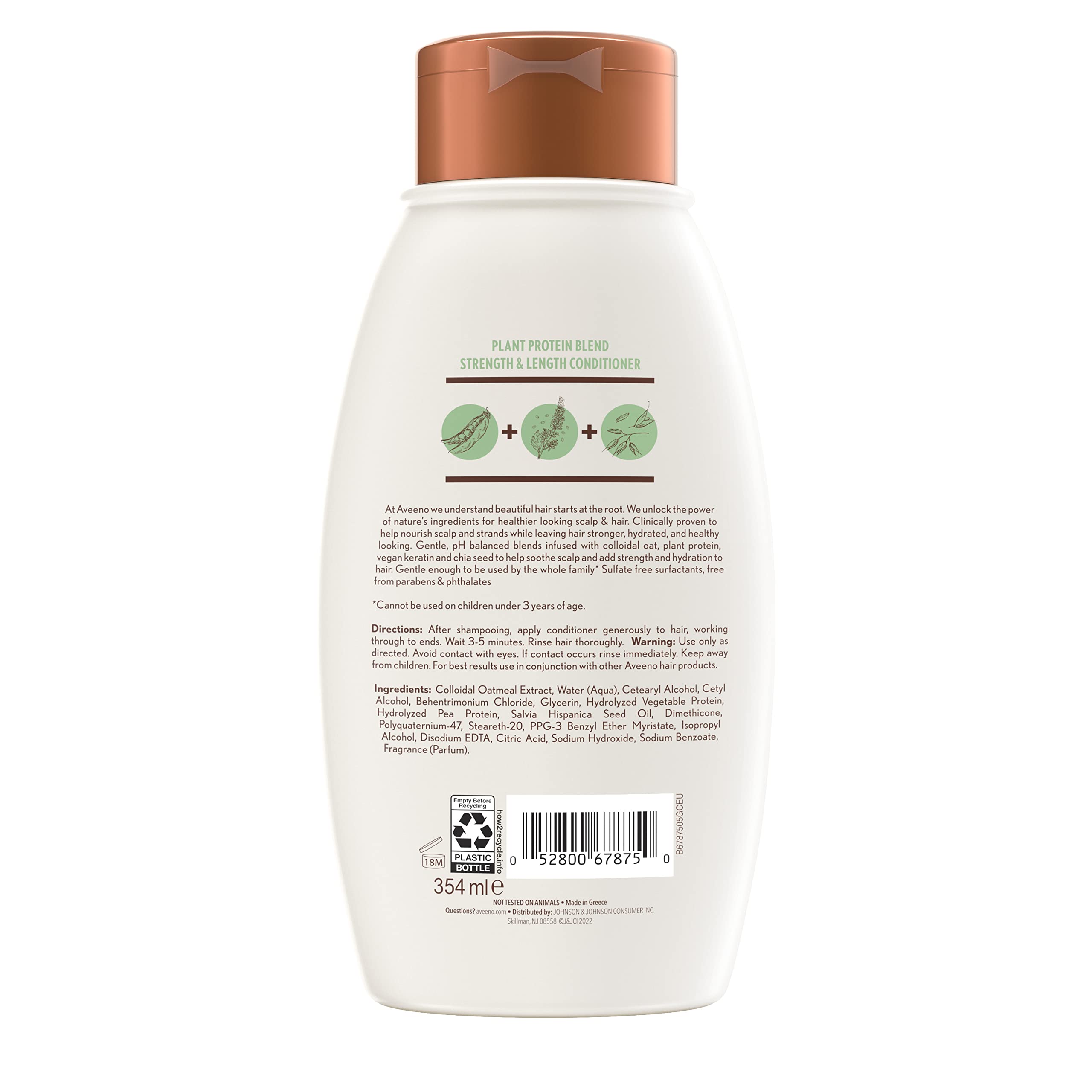 Foto 8 pulgar | Acondicionador Aveeno, Mezcla De Proteínas Vegetales, 360 Ml (paquete De 2) - Venta Internacional.