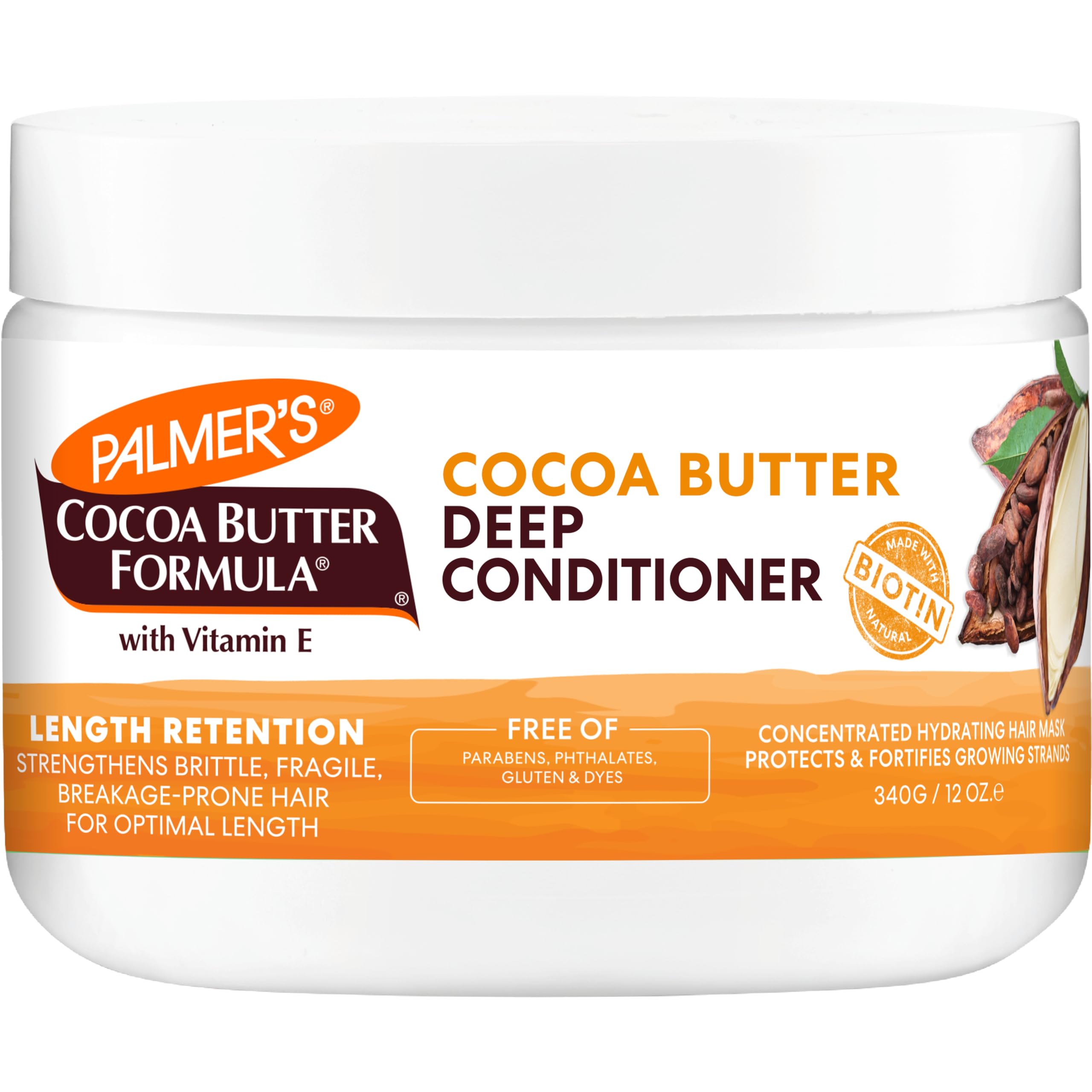 Acondicionador Profundo Palmer's, Manteca De Cacao Y Biotina, 350 Ml - Venta Internacional.