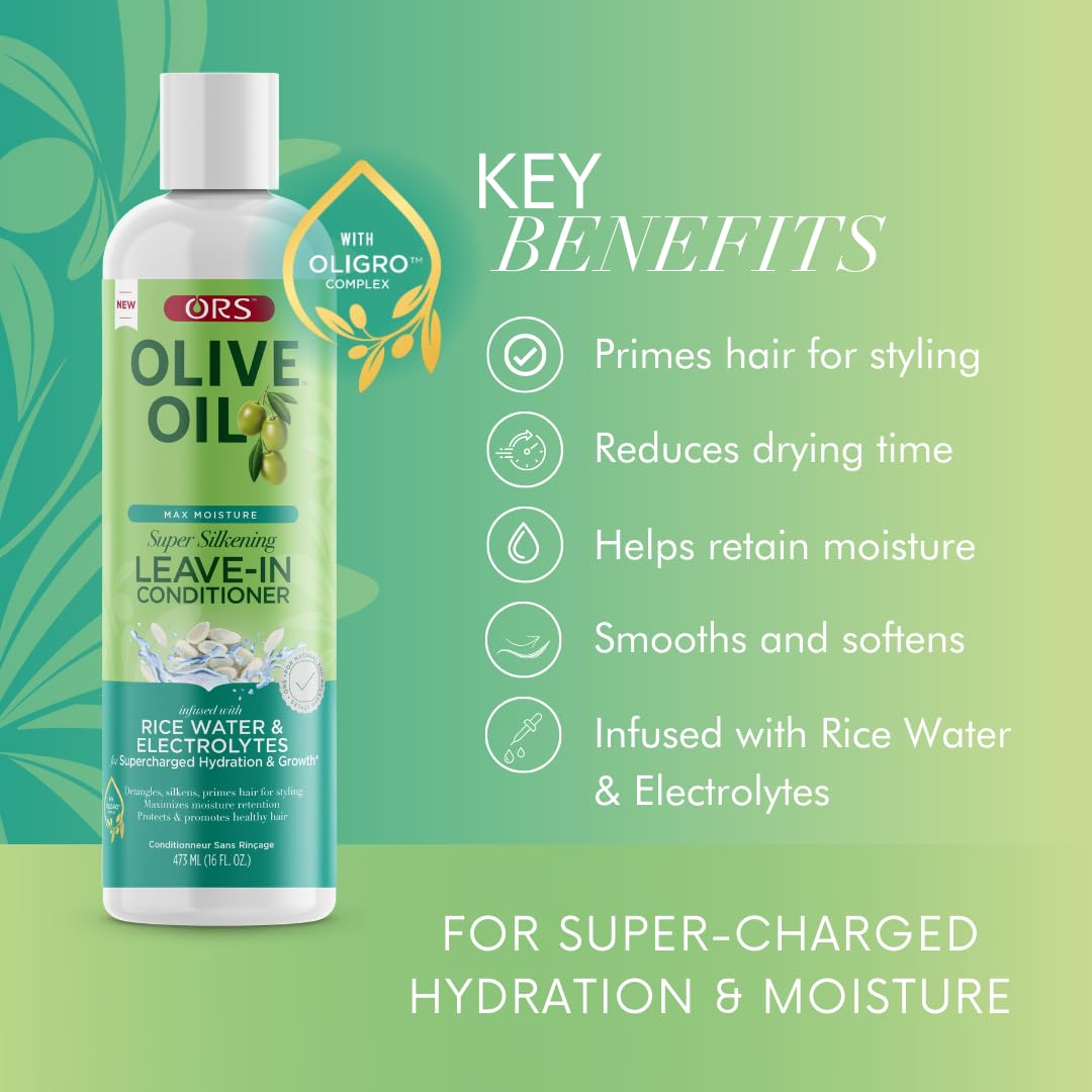 Foto 3 pulgar | Acondicionador Ors Leave-in Super Silkening Con Aceite De Oliva, 473 Ml - Venta Internacional.