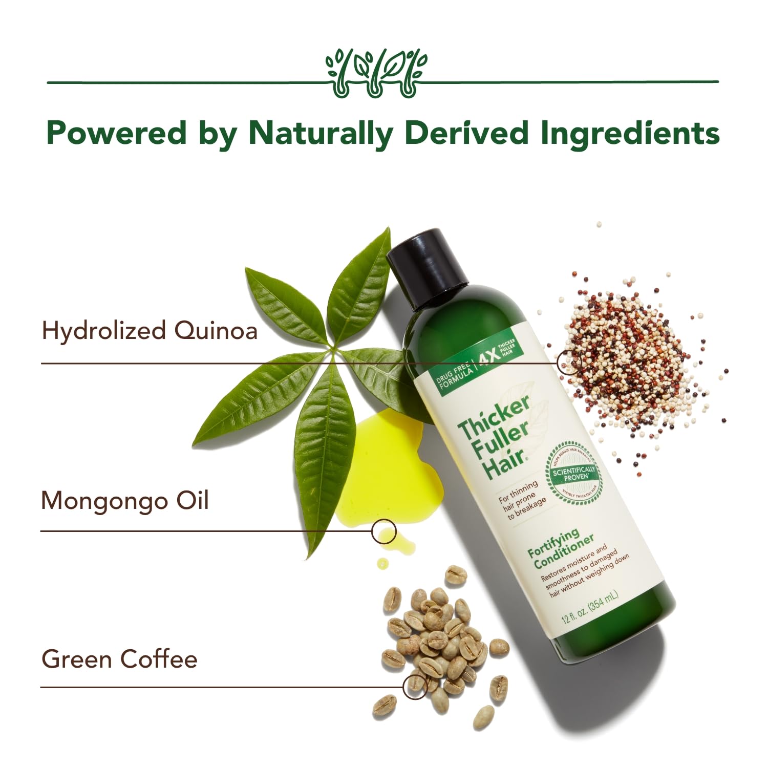 Foto 4 pulgar | Acondicionador Fortificante Para Cabello Más Grueso Y Abundante, 355 Ml, Aceite De Mongongo - Venta Internacional.