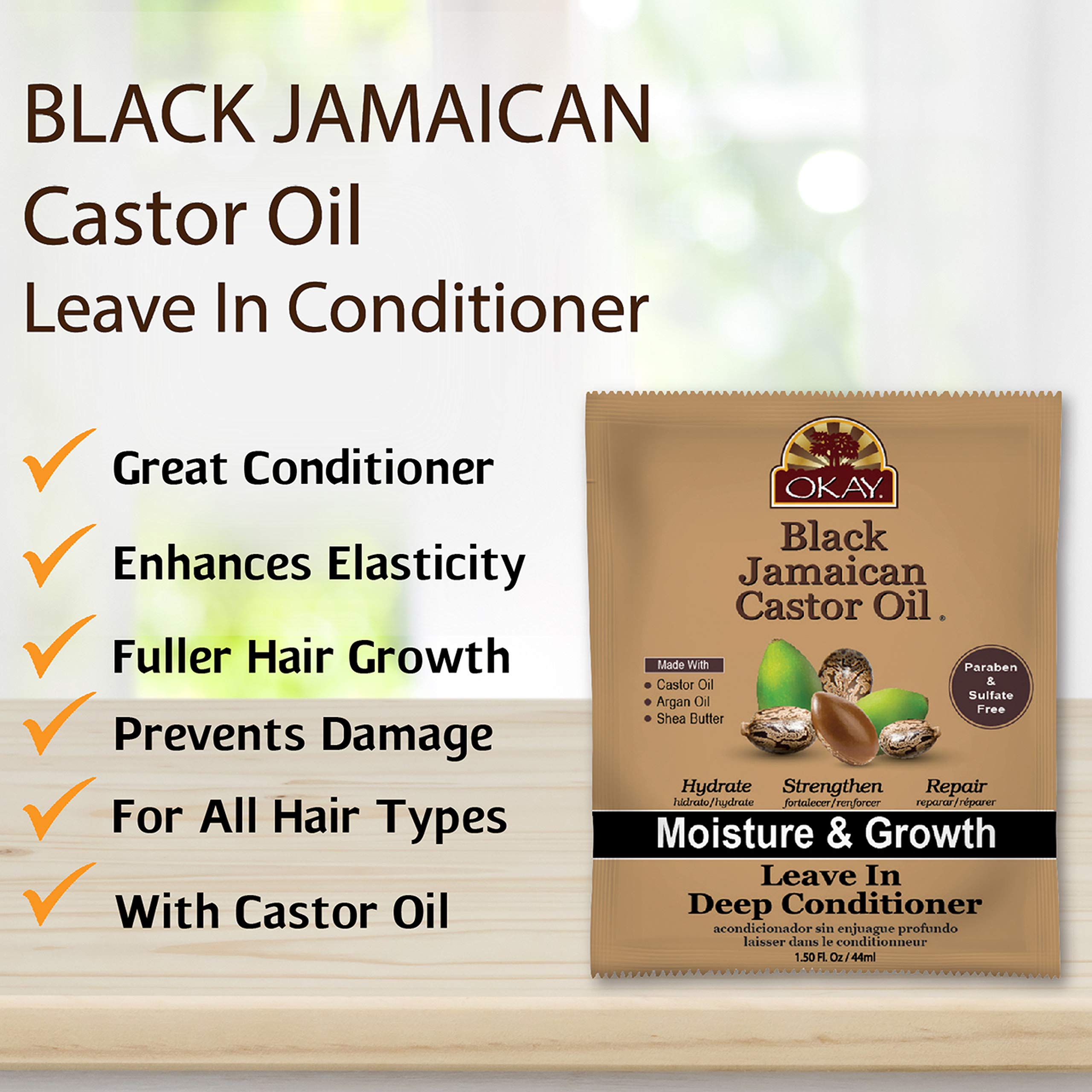 Foto 3 | Acondicionador Sin Enjuague, Aceite De Ricino Jamaicano Negro, 45 Ml - Venta Internacional.