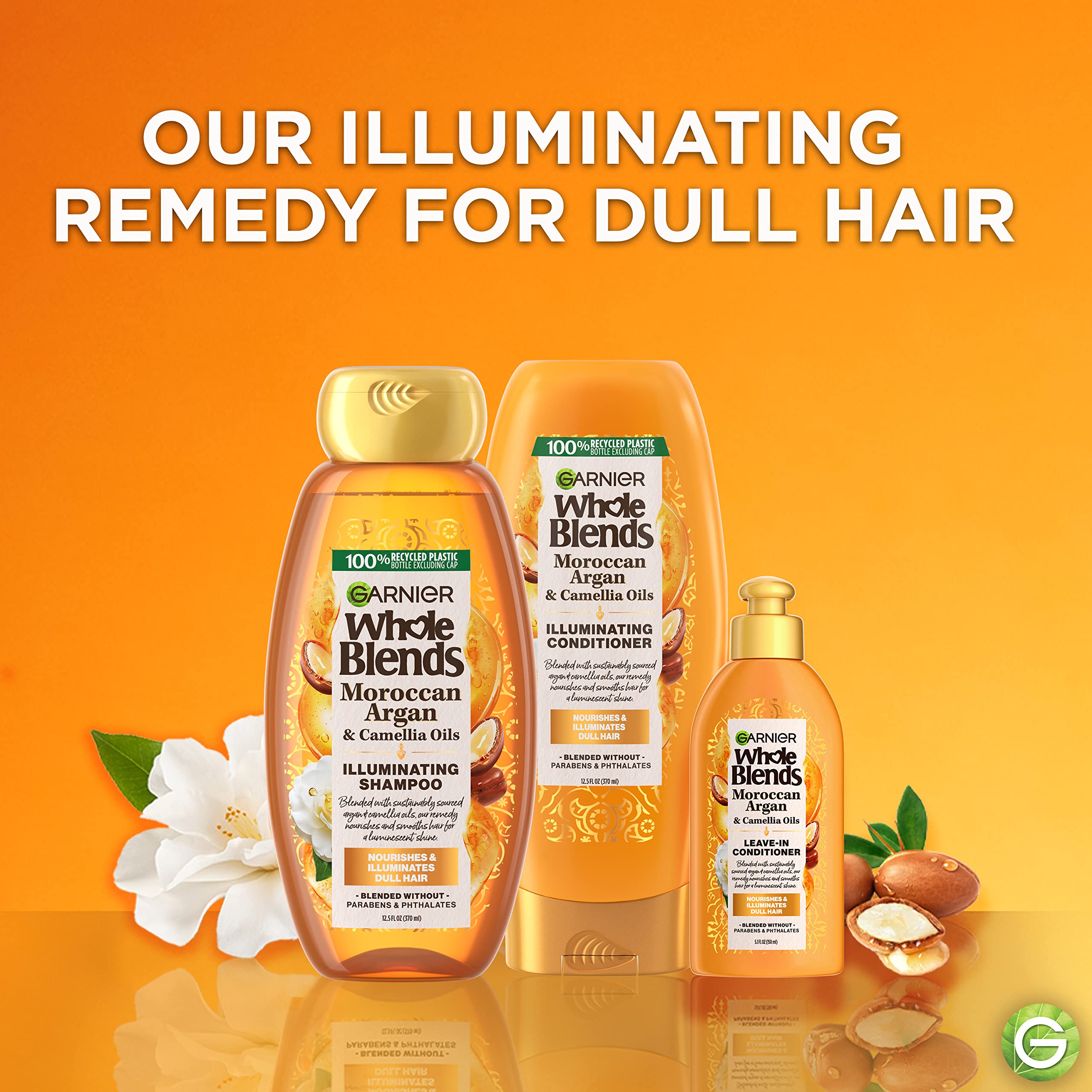 Foto 3 pulgar | Acondicionador Garnier Whole Blends De Aceites De Argán Y Camelia Marroquíes - Venta Internacional.